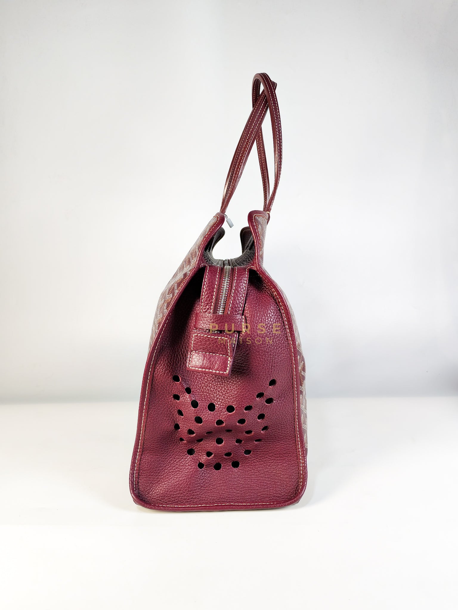 Sac Hardy PM in Burgundy Goyardine Canvas Tote Bag | Purse Maison Luxury Bags Shop