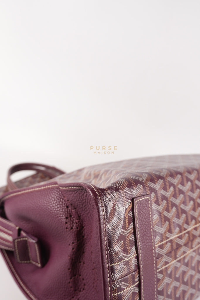 Sac Hardy PM in Burgundy Goyardine Canvas Tote Bag | Purse Maison Luxury Bags Shop