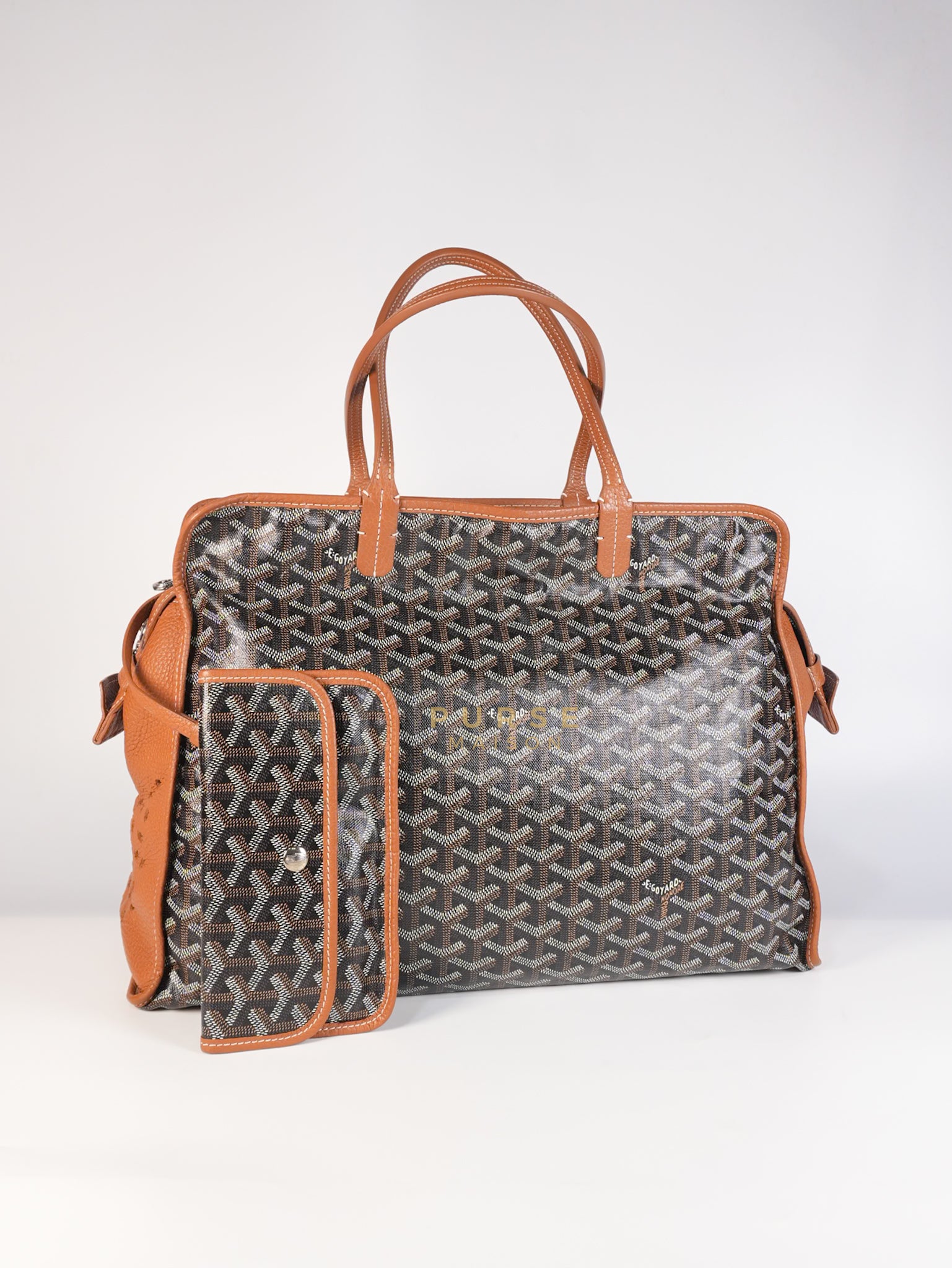 Sac Hardy PM in Tan Goyardine Canvas Tote Bag | Purse Maison Luxury Bags Shop