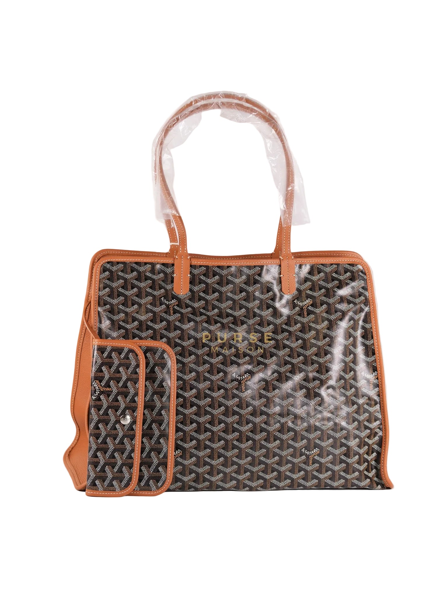 Sac Hardy PM 2 Noir Et Naturel/Tan Goyardine Canvas | Purse Maison Luxury Bags Shop