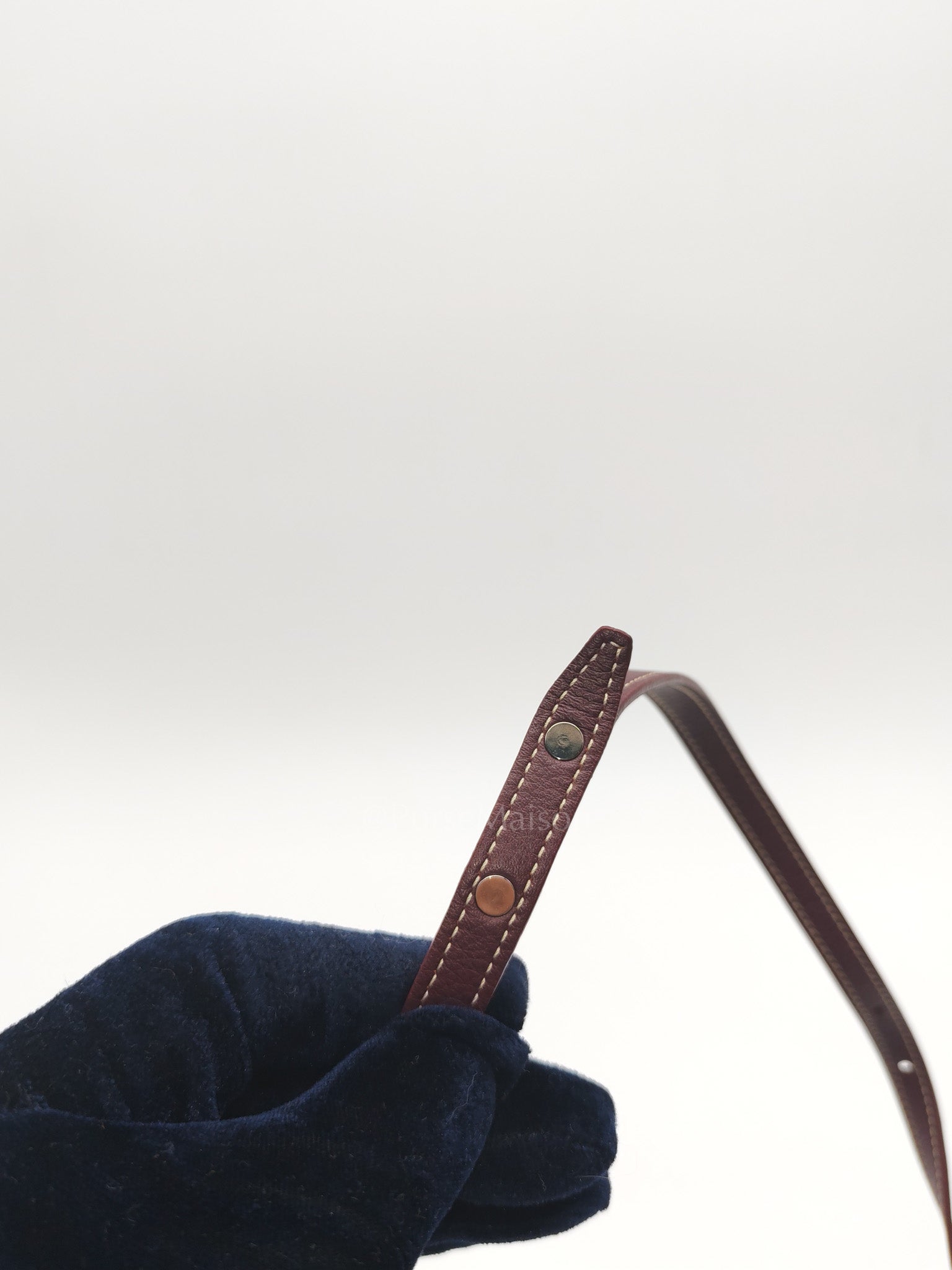 Sac Mini Saigon Souple Bag in Burgunndy Goyardine Canvas | Purse Maison Luxury Bags Shop