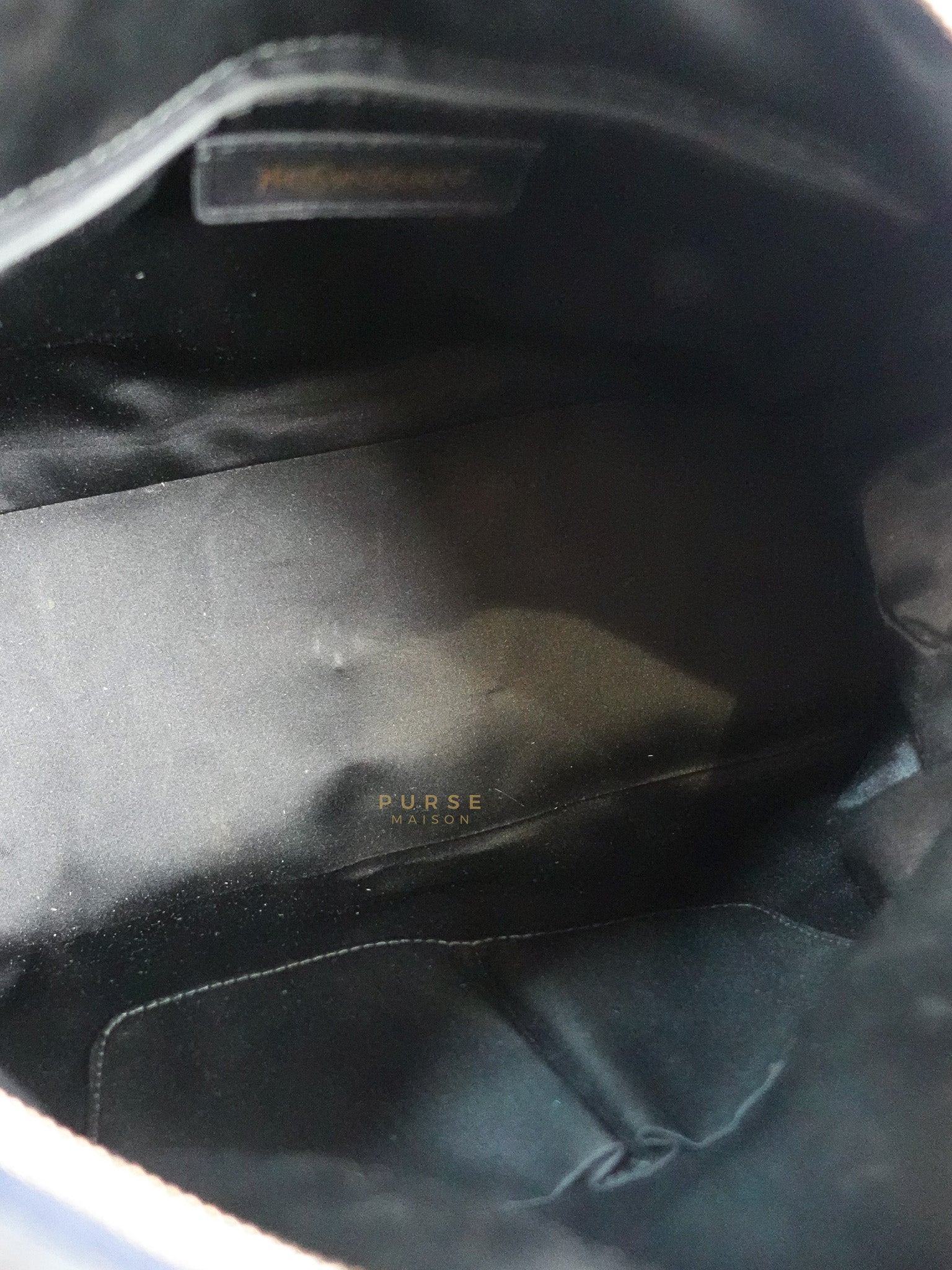 Sac Muse Large Hand Bag In Navy Blue Calfskin Leather Aged Gold Hardware | Purse Maison Luxury Bags Shop