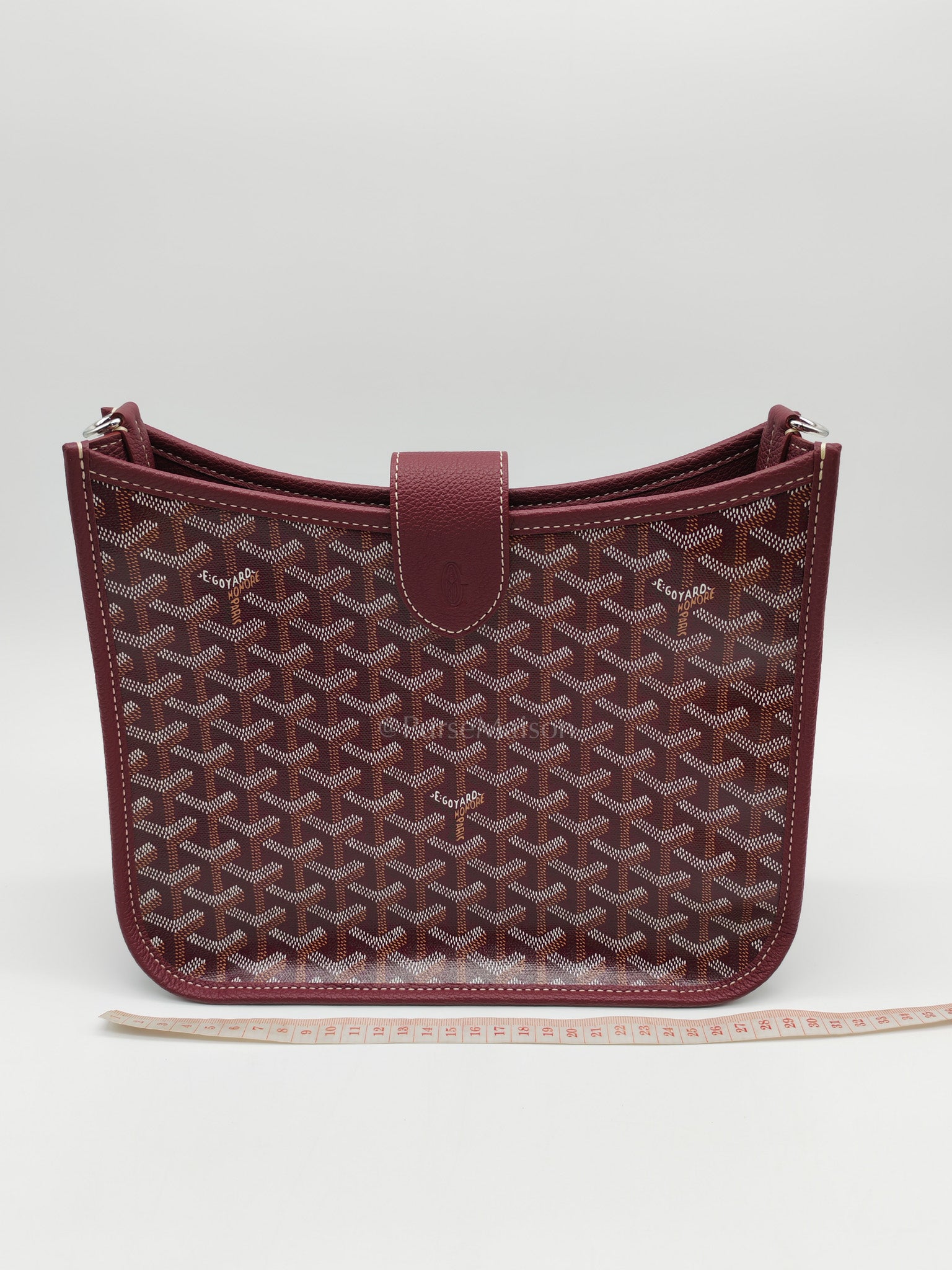 Sac Musette Crossbody Bag PM in Burgundy Goyardine Canvas | Purse Maison Luxury Bags Shop