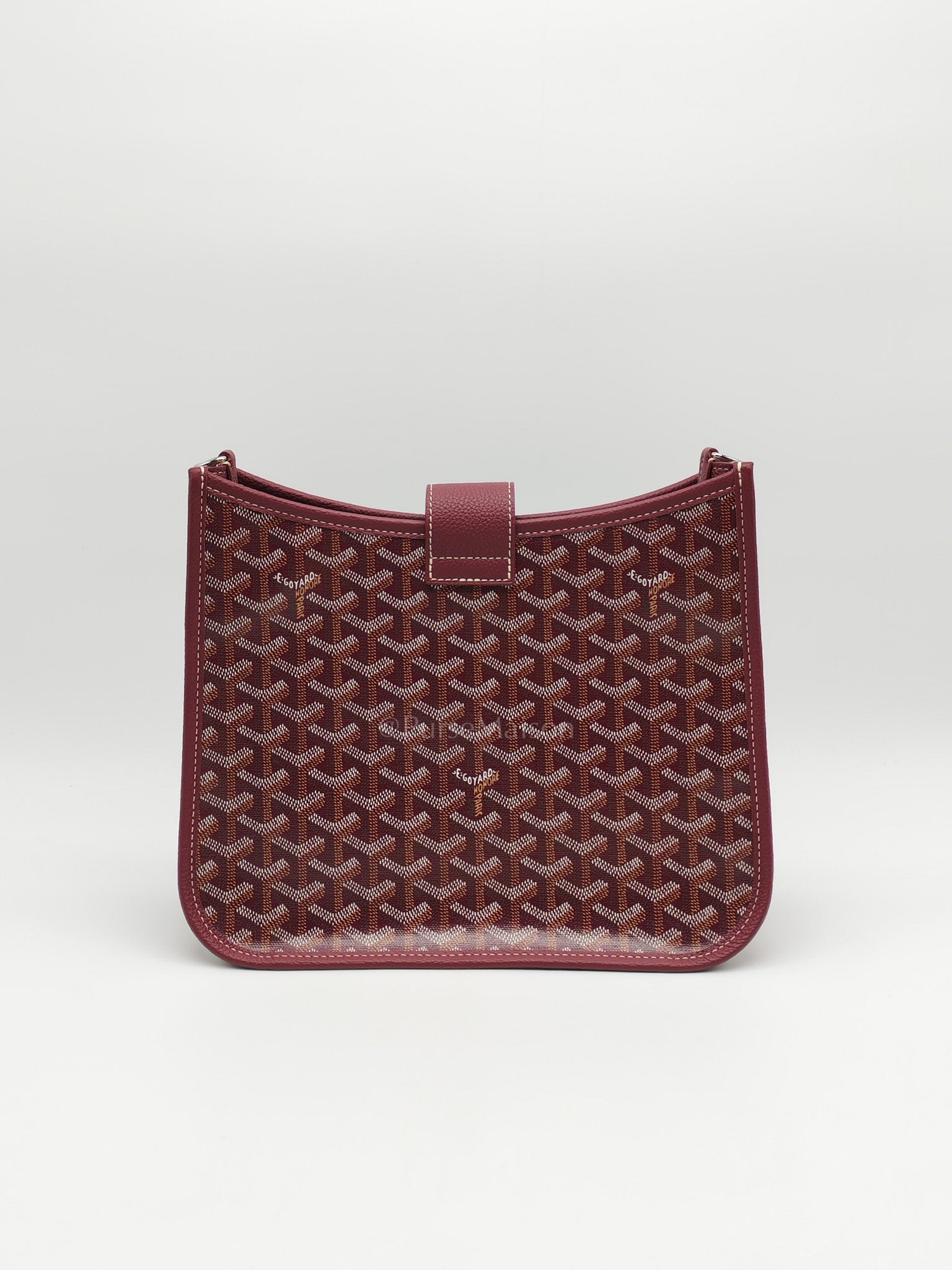 Sac Musette Crossbody Bag PM in Burgundy Goyardine Canvas | Purse Maison Luxury Bags Shop