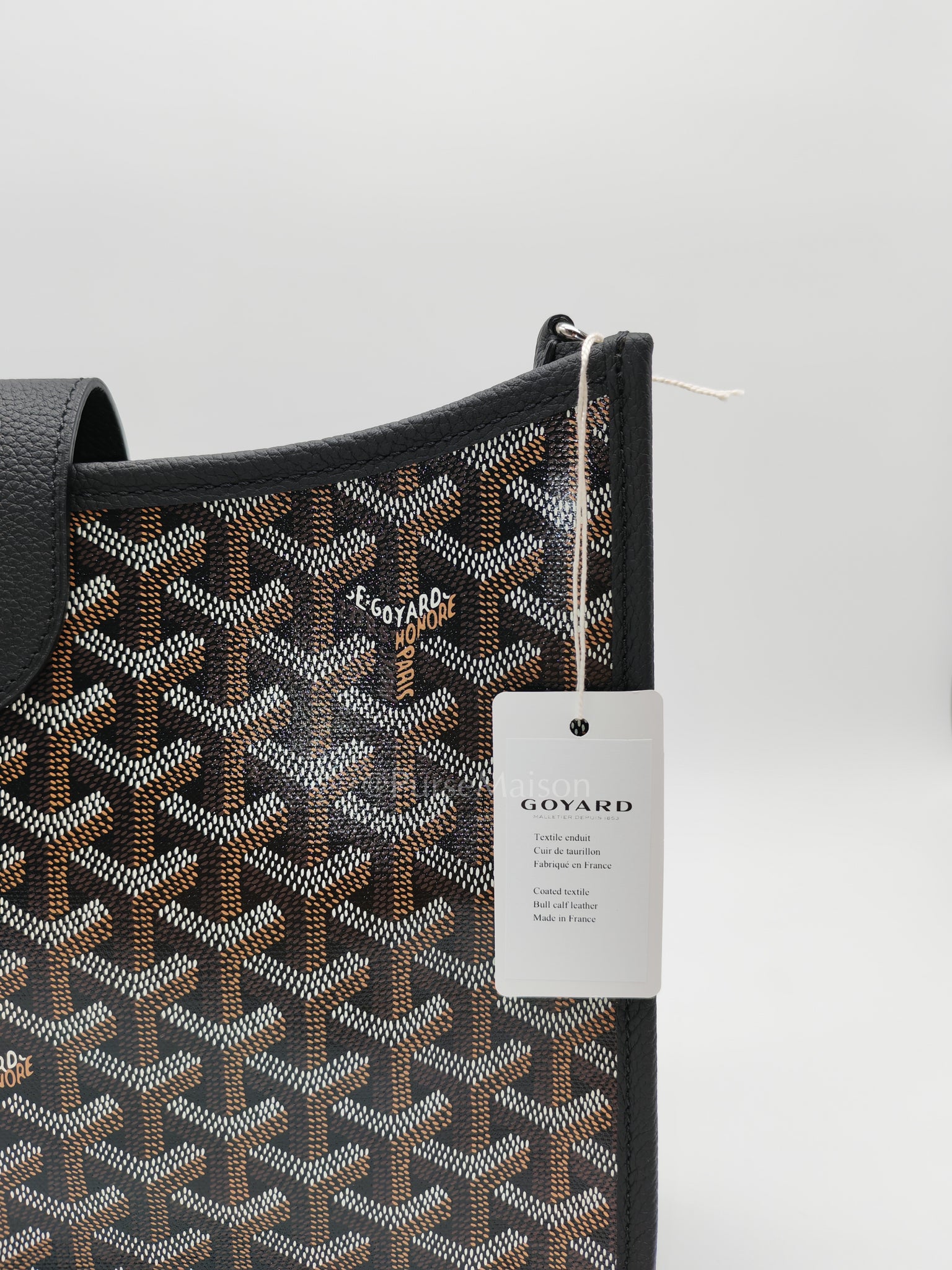 Sac Musette PM in Black Goyardine Canvas Shoulder Bag | Purse Maison Luxury Bags Shop