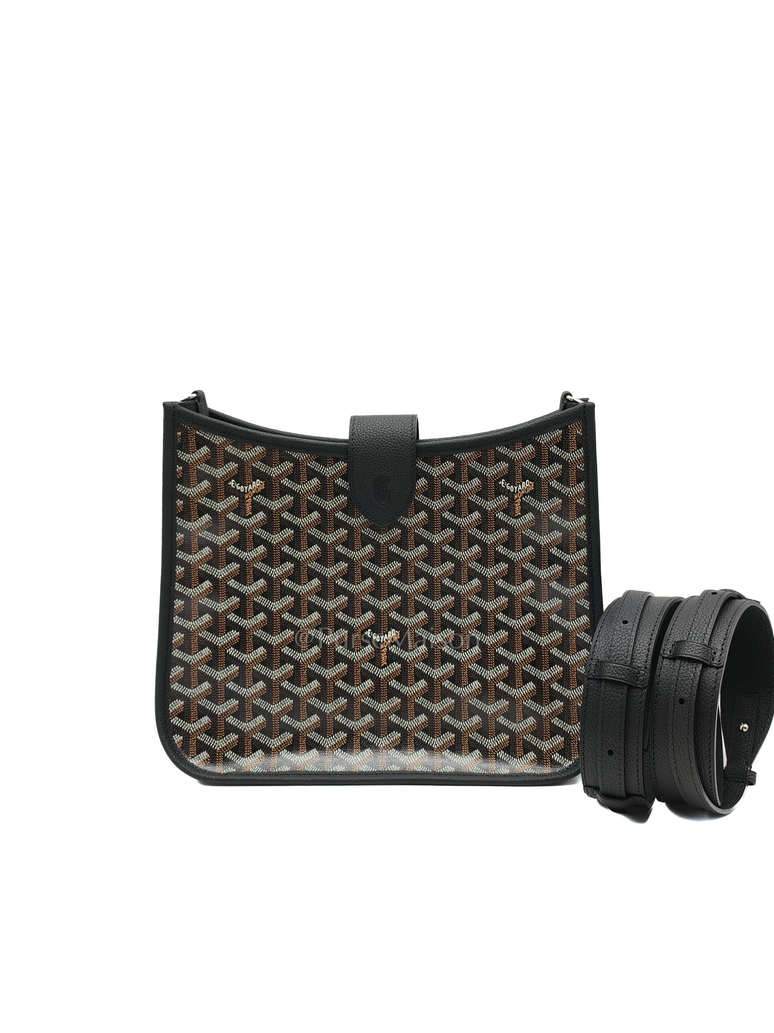 Sac Musette PM in Black Goyardine Canvas Shoulder Bag | Purse Maison Luxury Bags Shop