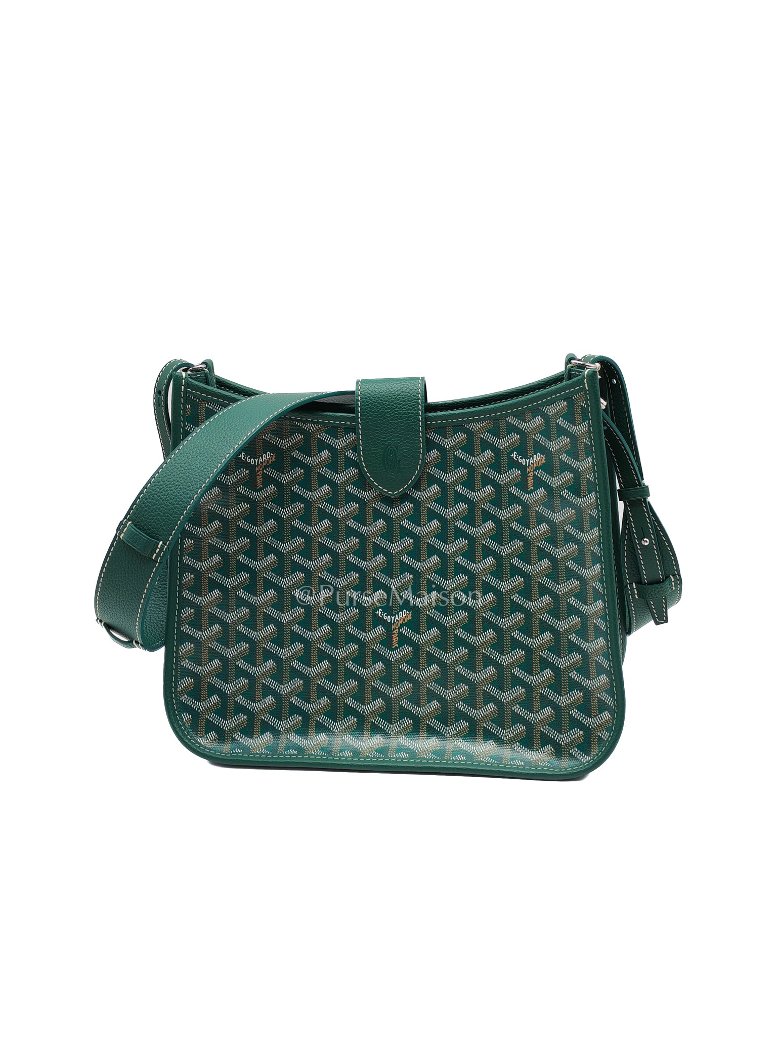 Sac Musette PM in Green/Vert Goyardine Canvas Shoulder Bag | Purse Maison Luxury Bags Shop