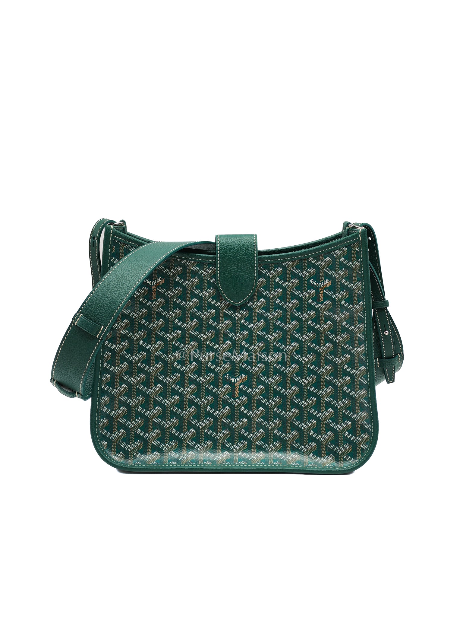 Sac Musette PM in Green/Vert Goyardine Canvas Shoulder Bag | Purse Maison Luxury Bags Shop