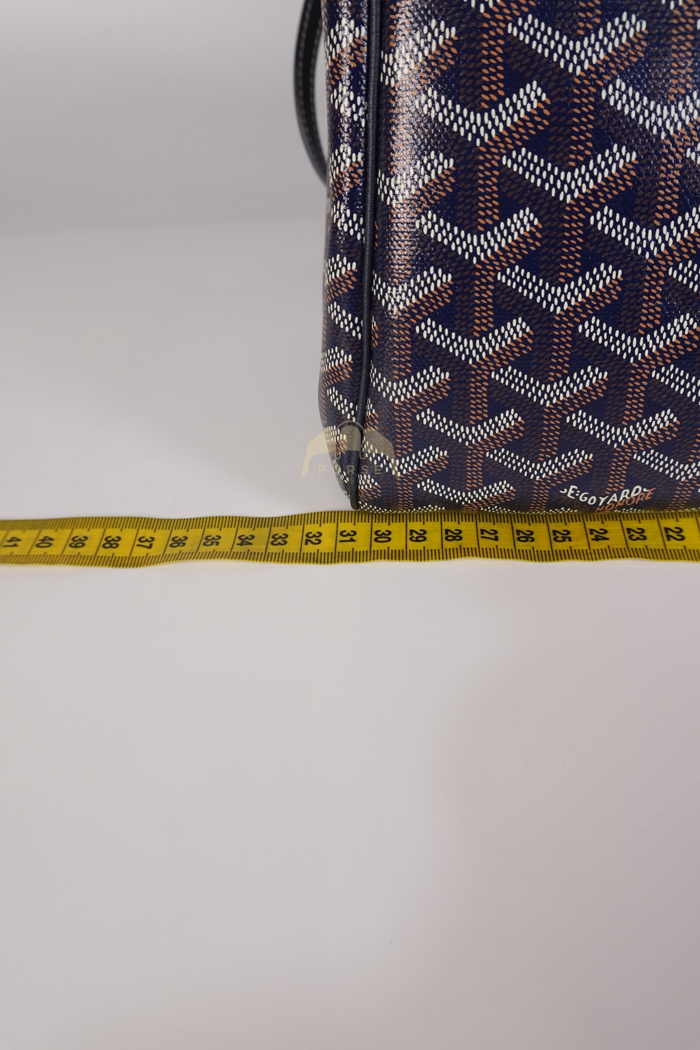 Sac Rouette PM in Navy Blue/ Bleu Marine Goyardine Canvas | Purse Maison Luxury Bags Shop