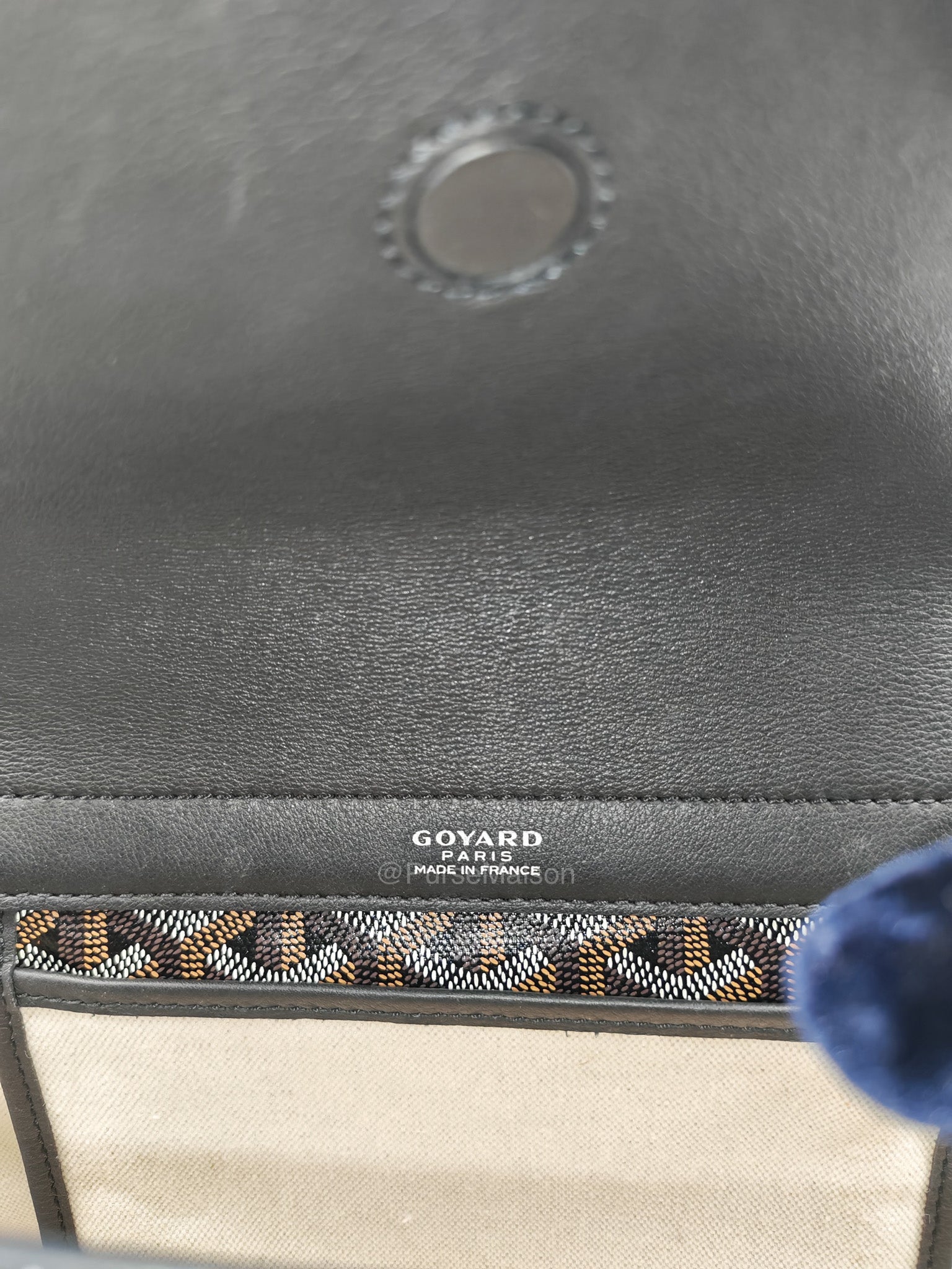 Sac Rouette Souple PM in Black Goyardine Canvas | Purse Maison Luxury Bags Shop