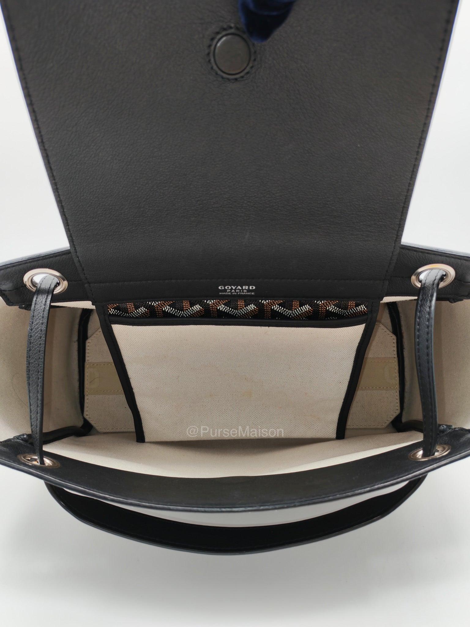 Sac Rouette Souple PM in Black Goyardine Canvas | Purse Maison Luxury Bags Shop