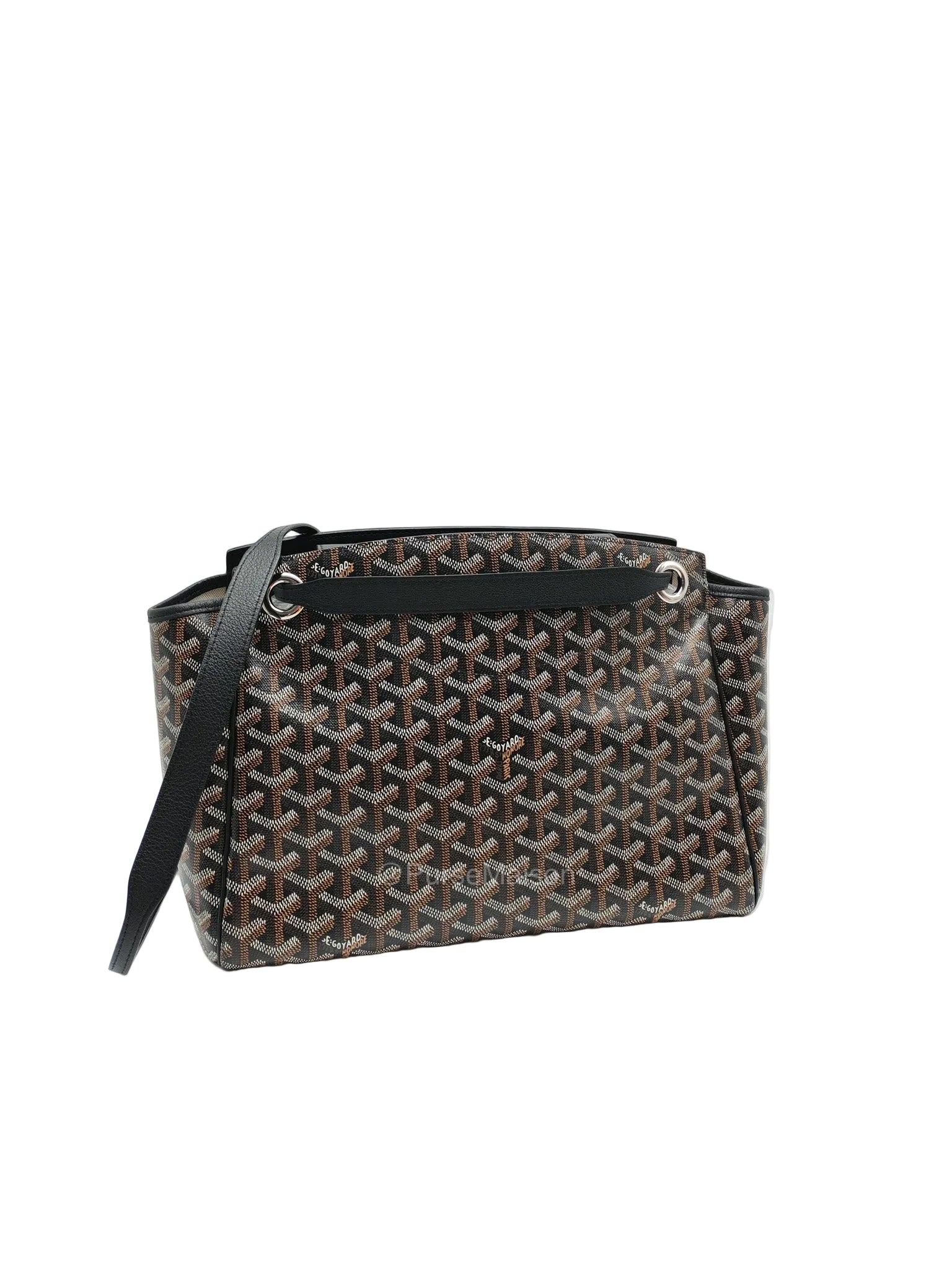 Sac Rouette Souple PM in Black Goyardine Canvas | Purse Maison Luxury Bags Shop