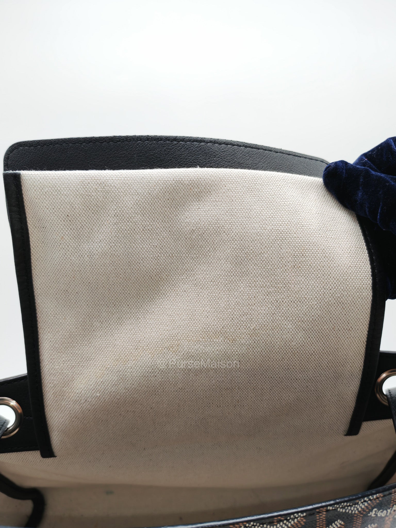 Sac Rouette Souple PM in Black Goyardine Canvas | Purse Maison Luxury Bags Shop