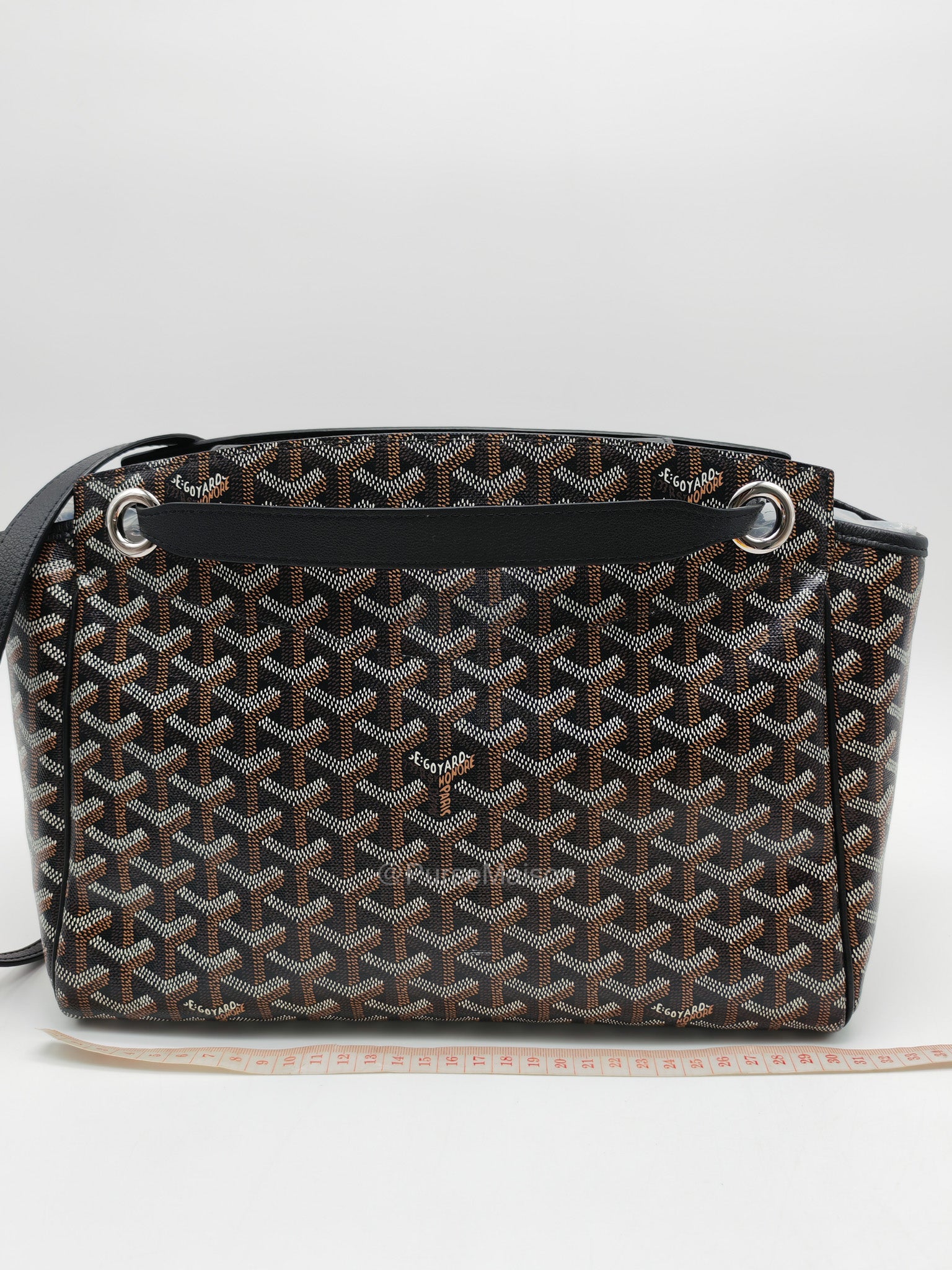 Sac Rouette Souple PM in Black Goyardine Canvas | Purse Maison Luxury Bags Shop