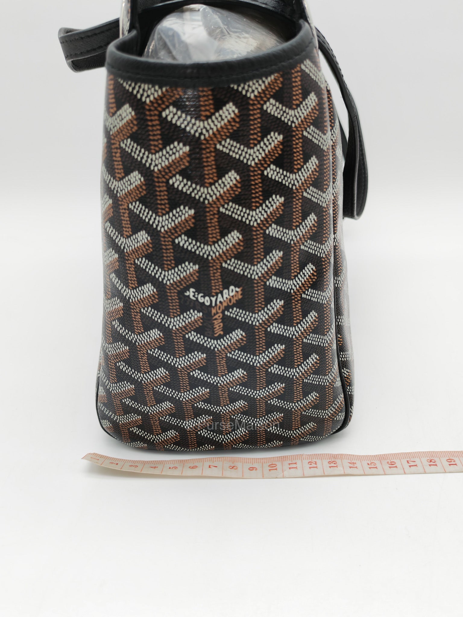 Sac Rouette Souple PM in Black Goyardine Canvas | Purse Maison Luxury Bags Shop