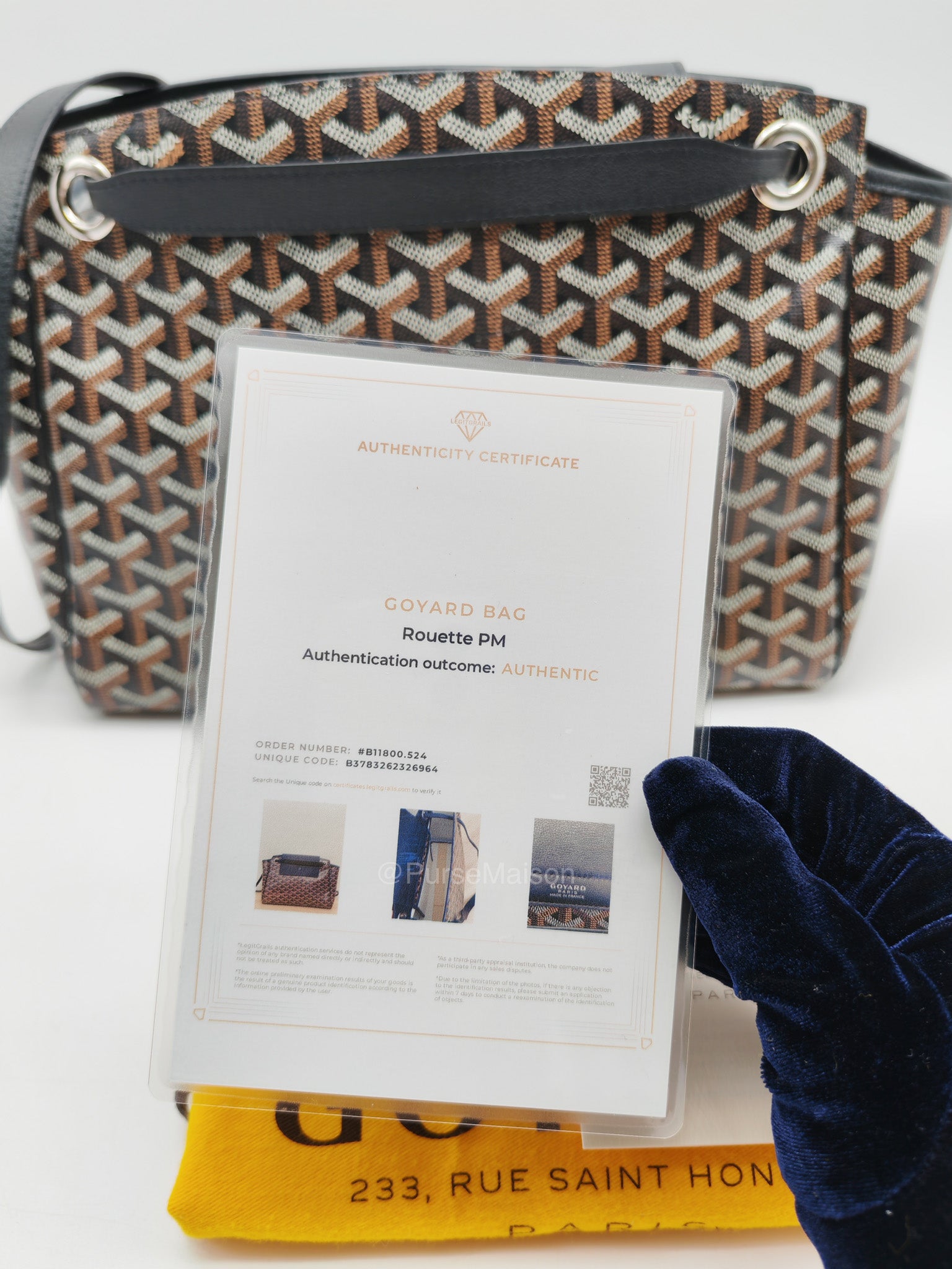 Sac Rouette Souple PM in Black Goyardine Canvas | Purse Maison Luxury Bags Shop