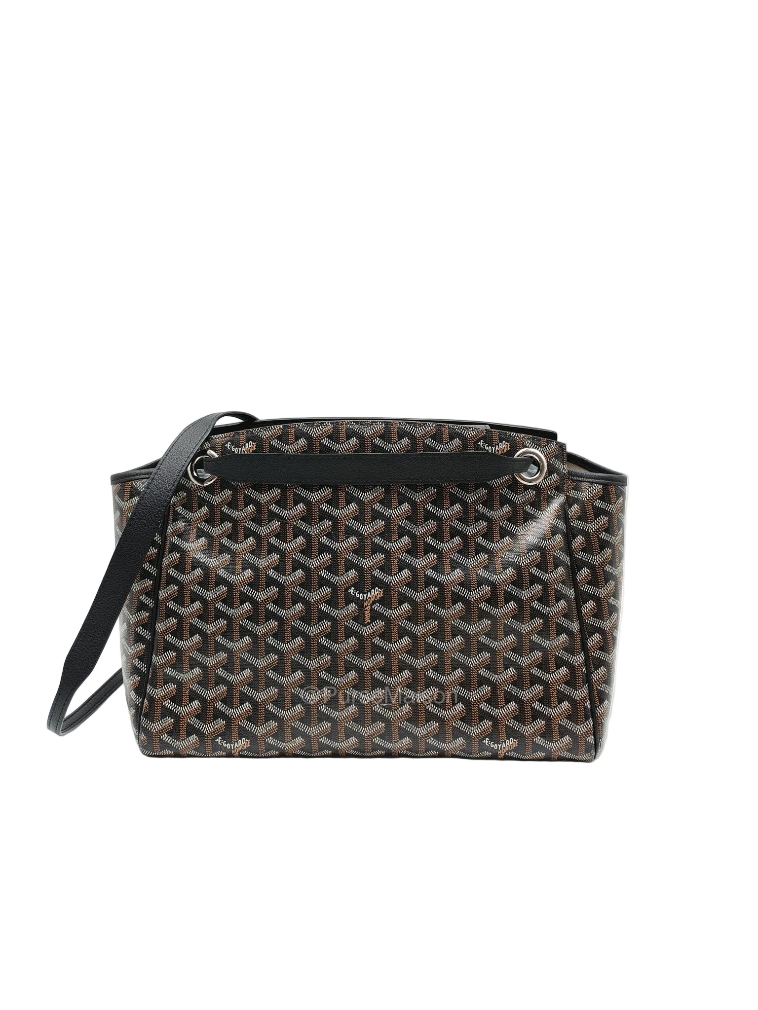 Sac Rouette Souple PM in Black Goyardine Canvas | Purse Maison Luxury Bags Shop