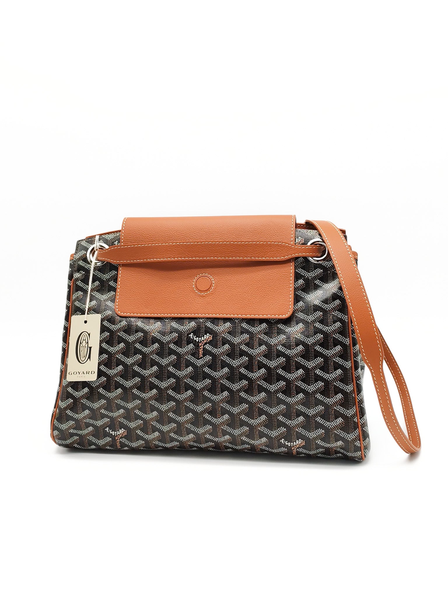 Sac Rouette Souple PM in Noir Et Naturel Goyardine Canvas Tote Bag | Purse Maison Luxury Bags Shop