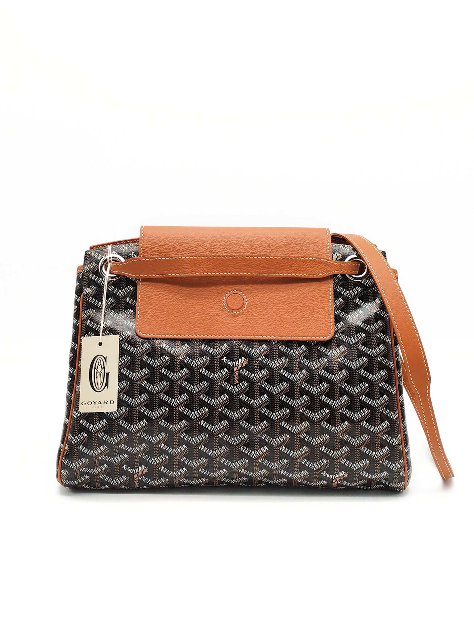 Sac Rouette Souple PM in Noir Et Naturel Goyardine Canvas Tote Bag | Purse Maison Luxury Bags Shop