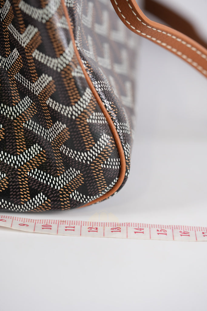 Sac Rouette Souple PM in Noir Et Naturel/Tan | Purse Maison Luxury Bags Shop