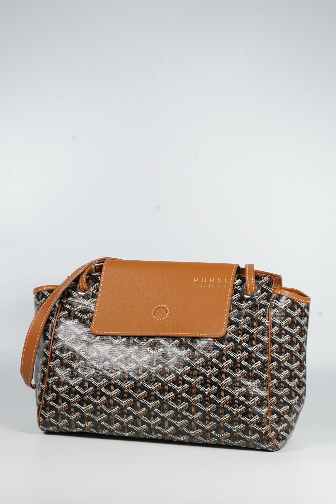 Sac Rouette Souple PM in Noir Et Naturel/Tan | Purse Maison Luxury Bags Shop