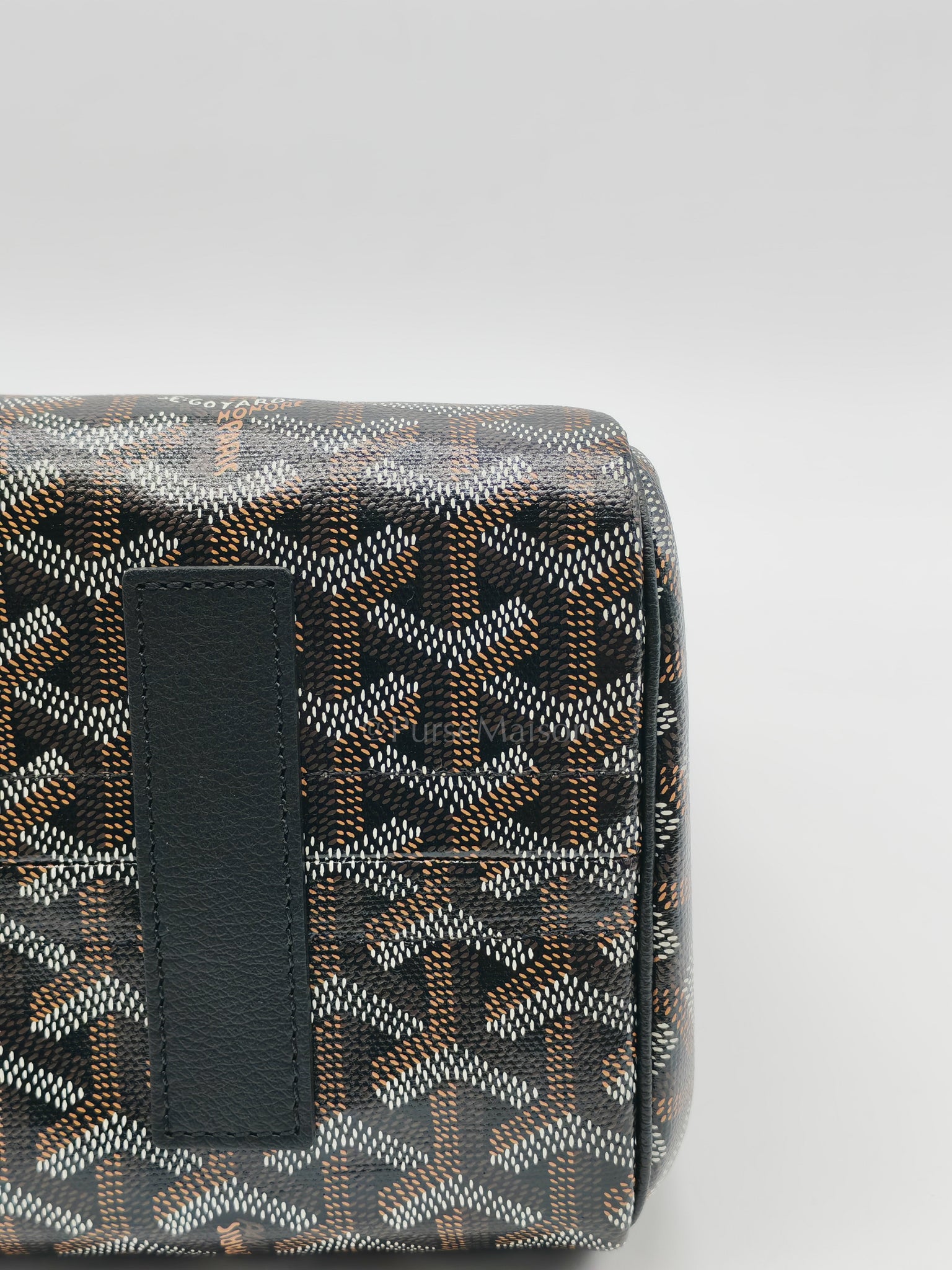 Sac Rouette Souple PM in Noir/Black Goyardine Canvas | Purse Maison Luxury Bags Shop
