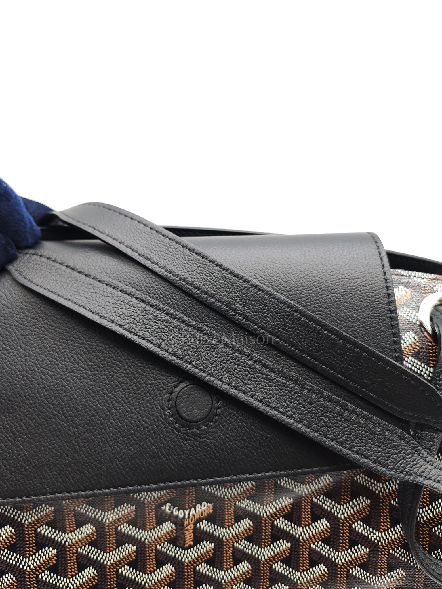 Sac Rouette Souple PM in Noir/Black Goyardine Canvas | Purse Maison Luxury Bags Shop