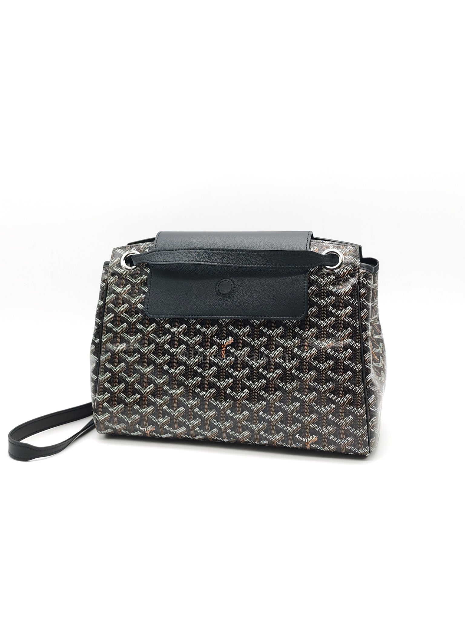 Sac Rouette Souple PM in Noir/Black Goyardine Canvas | Purse Maison Luxury Bags Shop