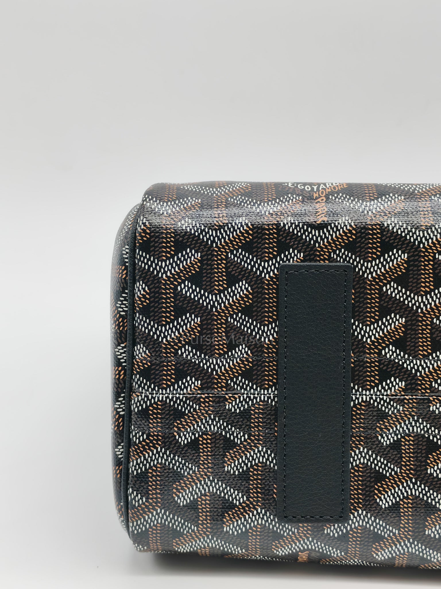 Sac Rouette Souple PM in Noir/Black Goyardine Canvas | Purse Maison Luxury Bags Shop