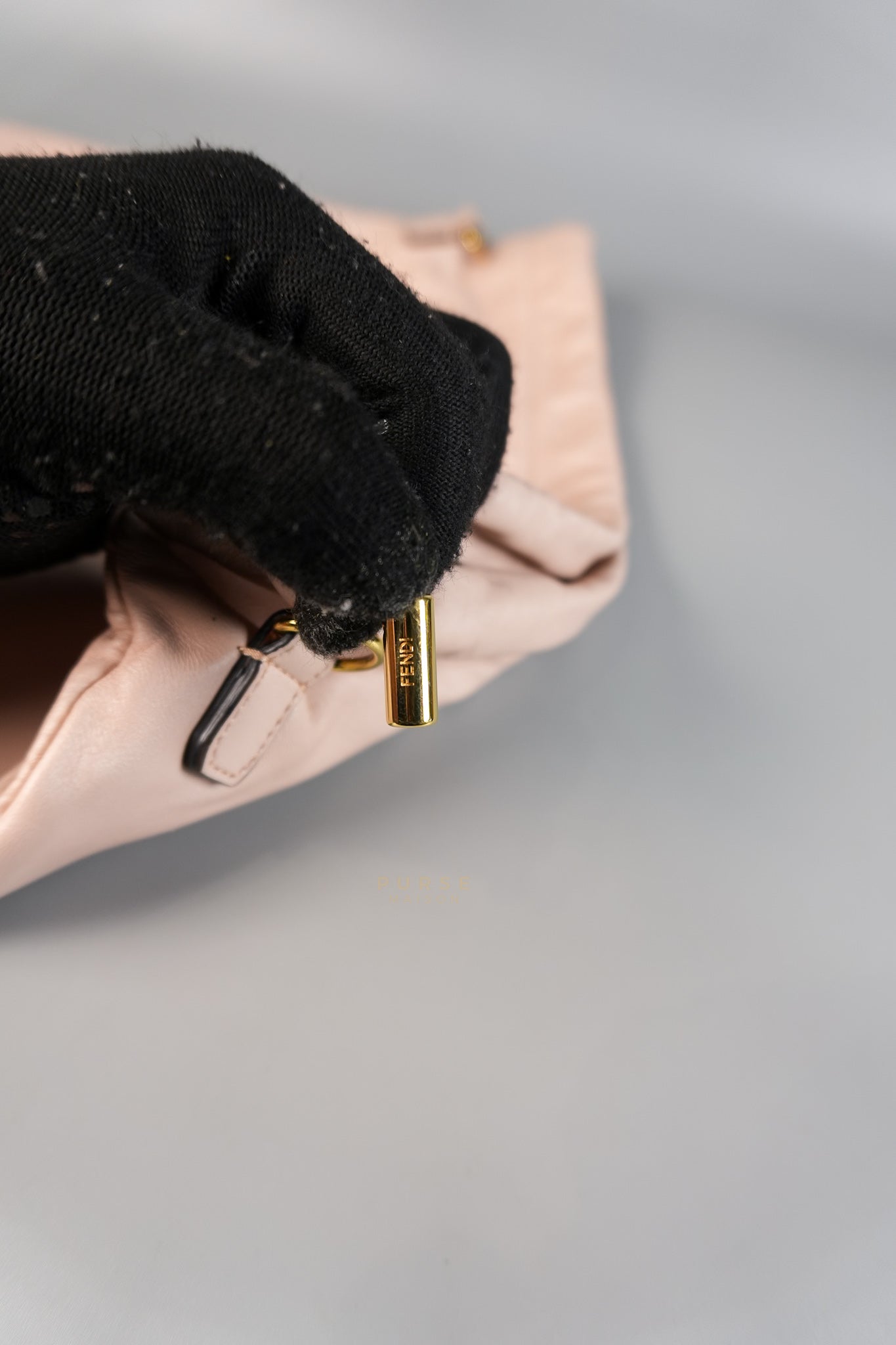 Saccheto Medium Nappa Soft Pink Drawstring Pochette Crossbody Bag | Purse Maison Luxury Bags Shop