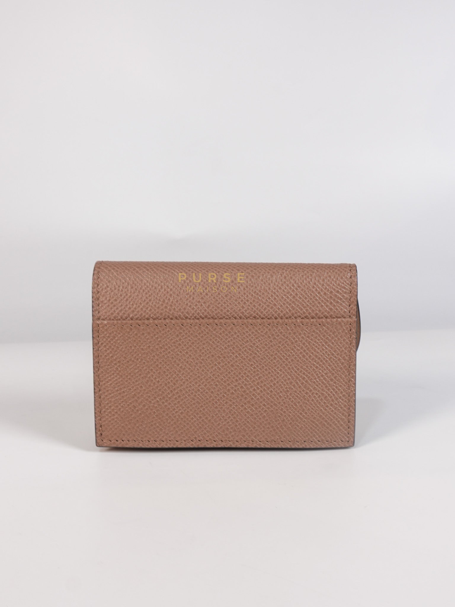 Saddle Bloom Flap Card Holder in Beige | Purse Maison Luxury Bags Shop