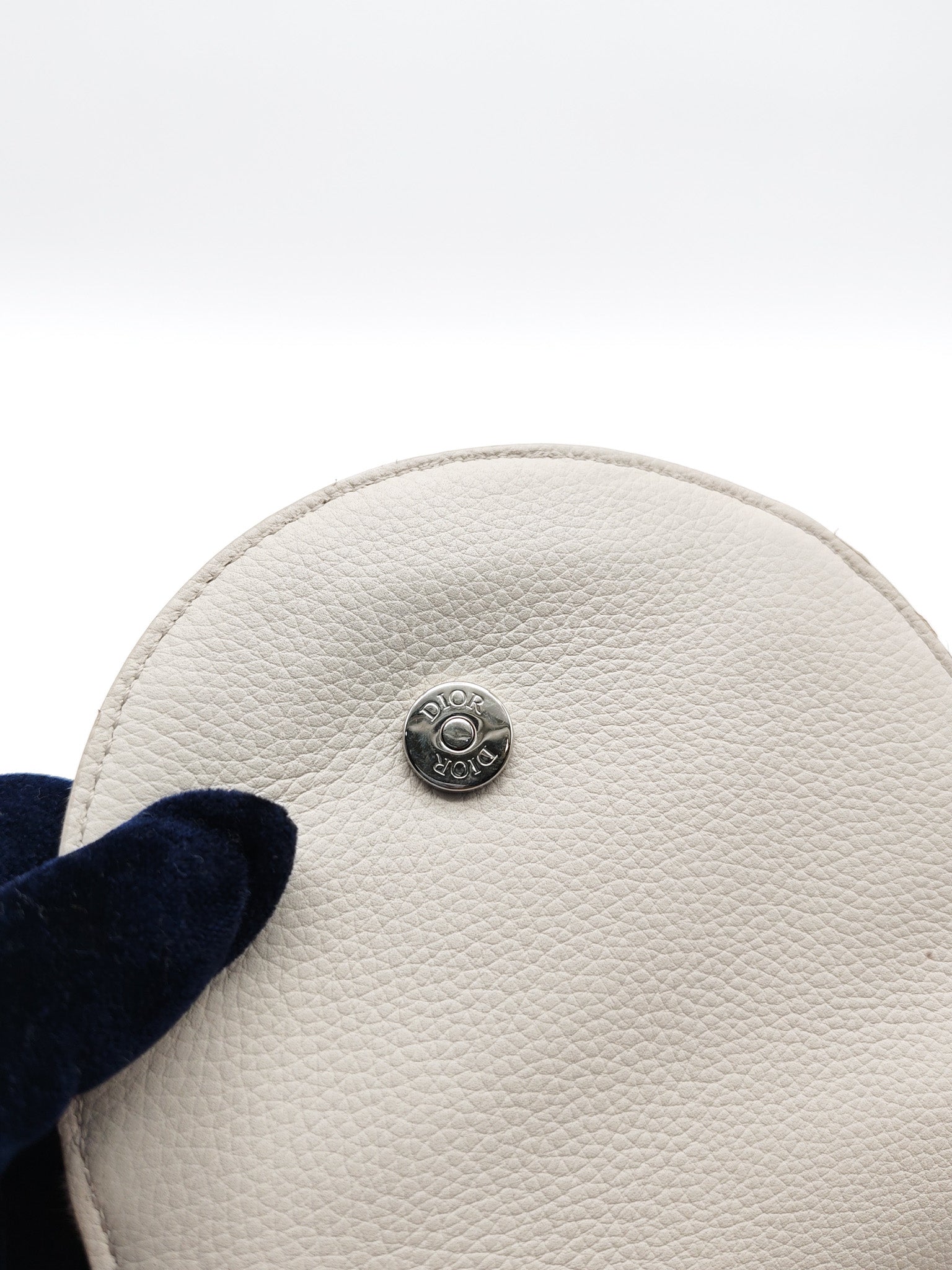Saddle Clutch Bag in Cream Oblique Canvas Two Way Bag | Purse Maison Luxury Bags Shop