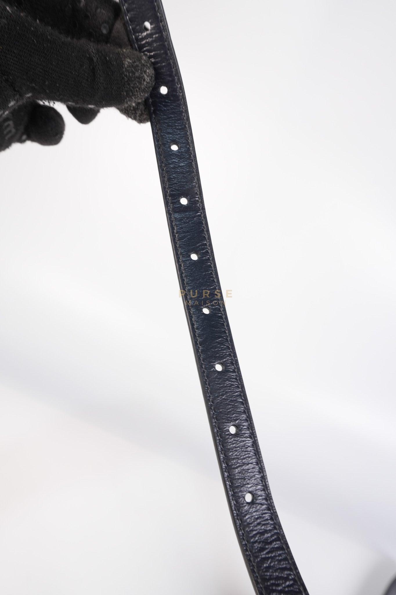 Saddle in Blue Oblique Jacquard Belt Bag | Purse Maison Luxury Bags Shop