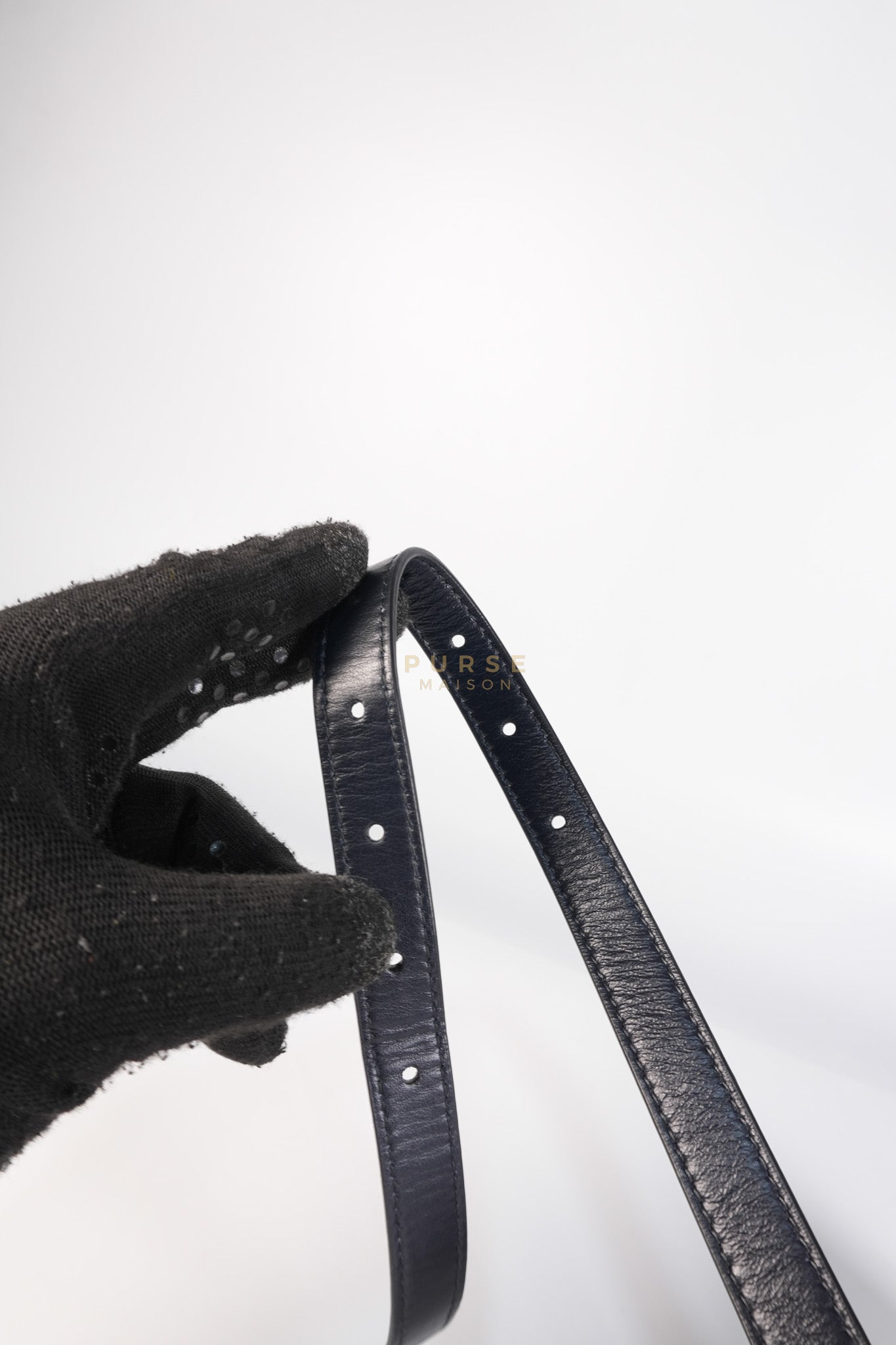 Saddle in Blue Oblique Jacquard Belt Bag | Purse Maison Luxury Bags Shop