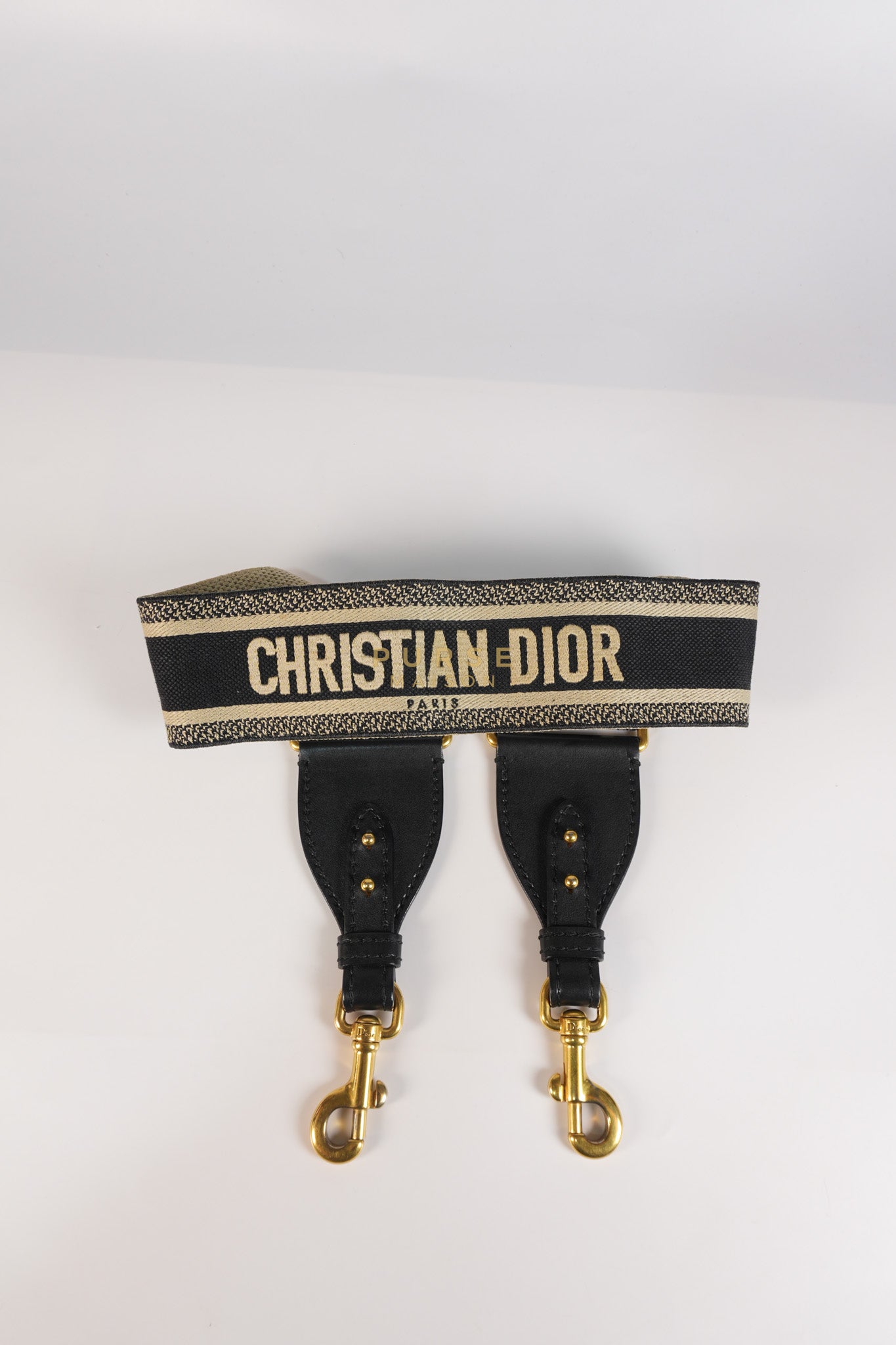 Saddle Medium Blue Oblique Jacquard with Black Dior Strap | Purse Maison Luxury Bags Shop