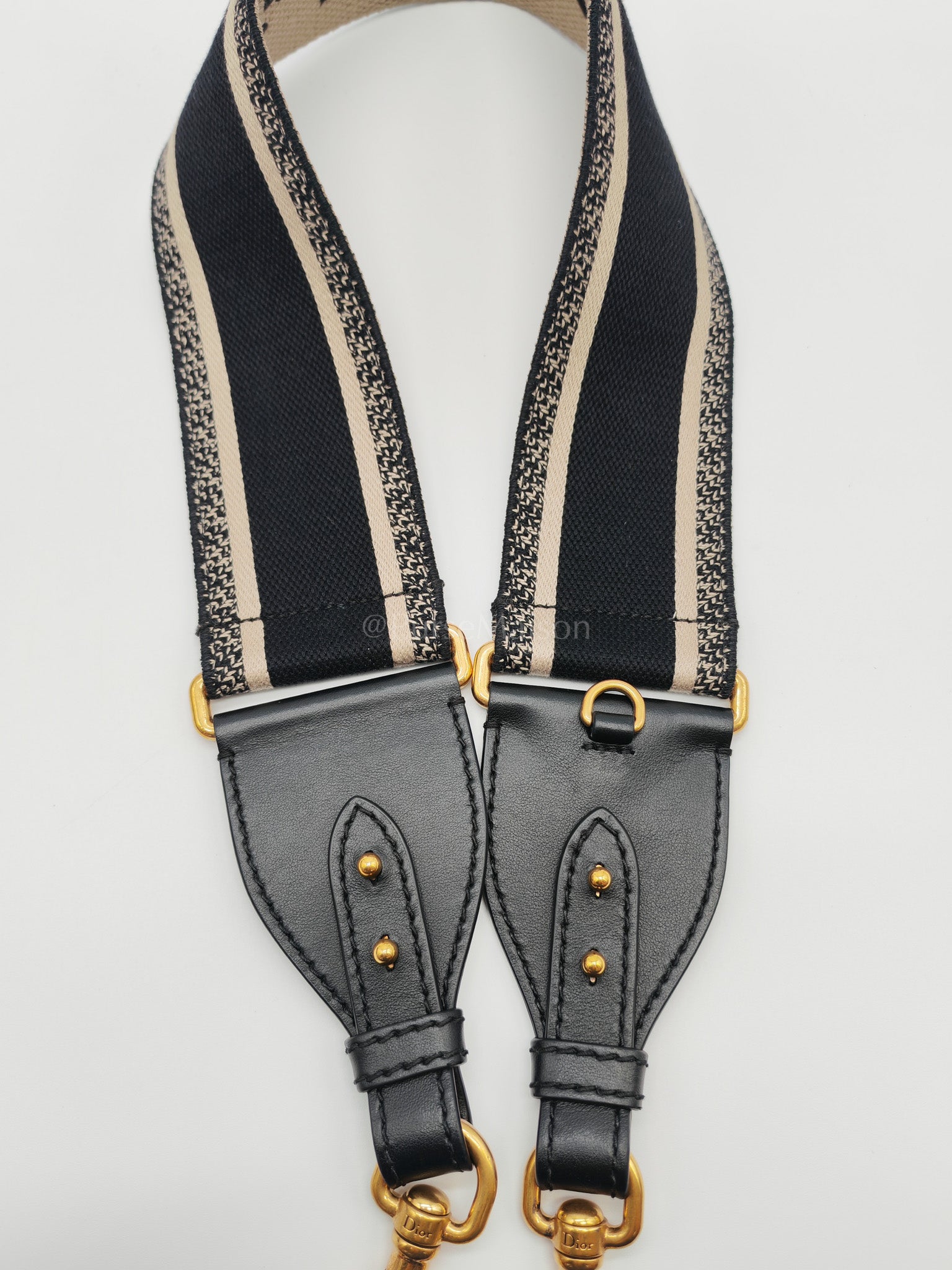 Saddle Medium in Blue Oblique Jacquard Canvas with Strap | Purse Maison Luxury Bags Shop