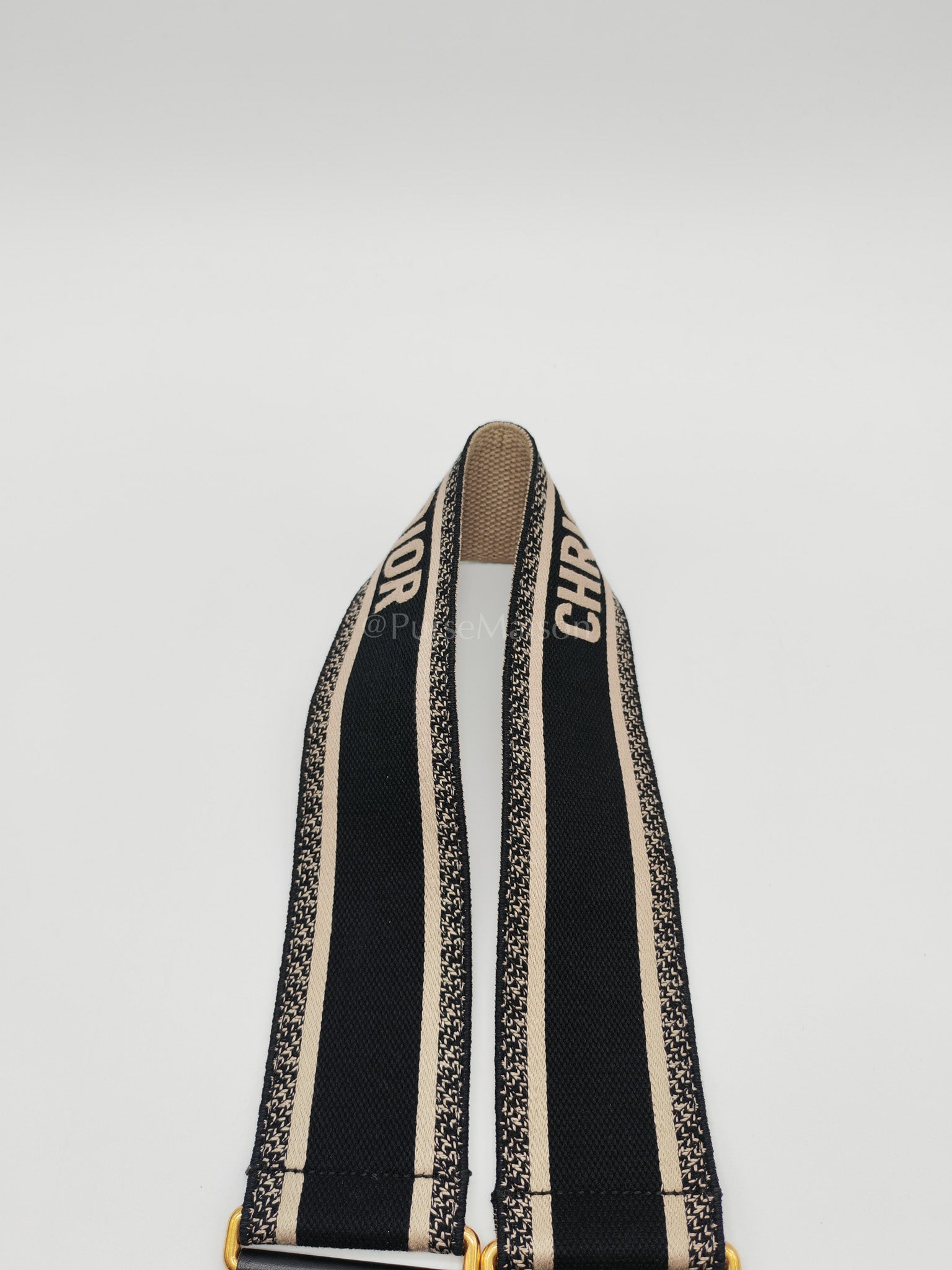 Saddle Medium in Blue Oblique Jacquard Canvas with Strap | Purse Maison Luxury Bags Shop