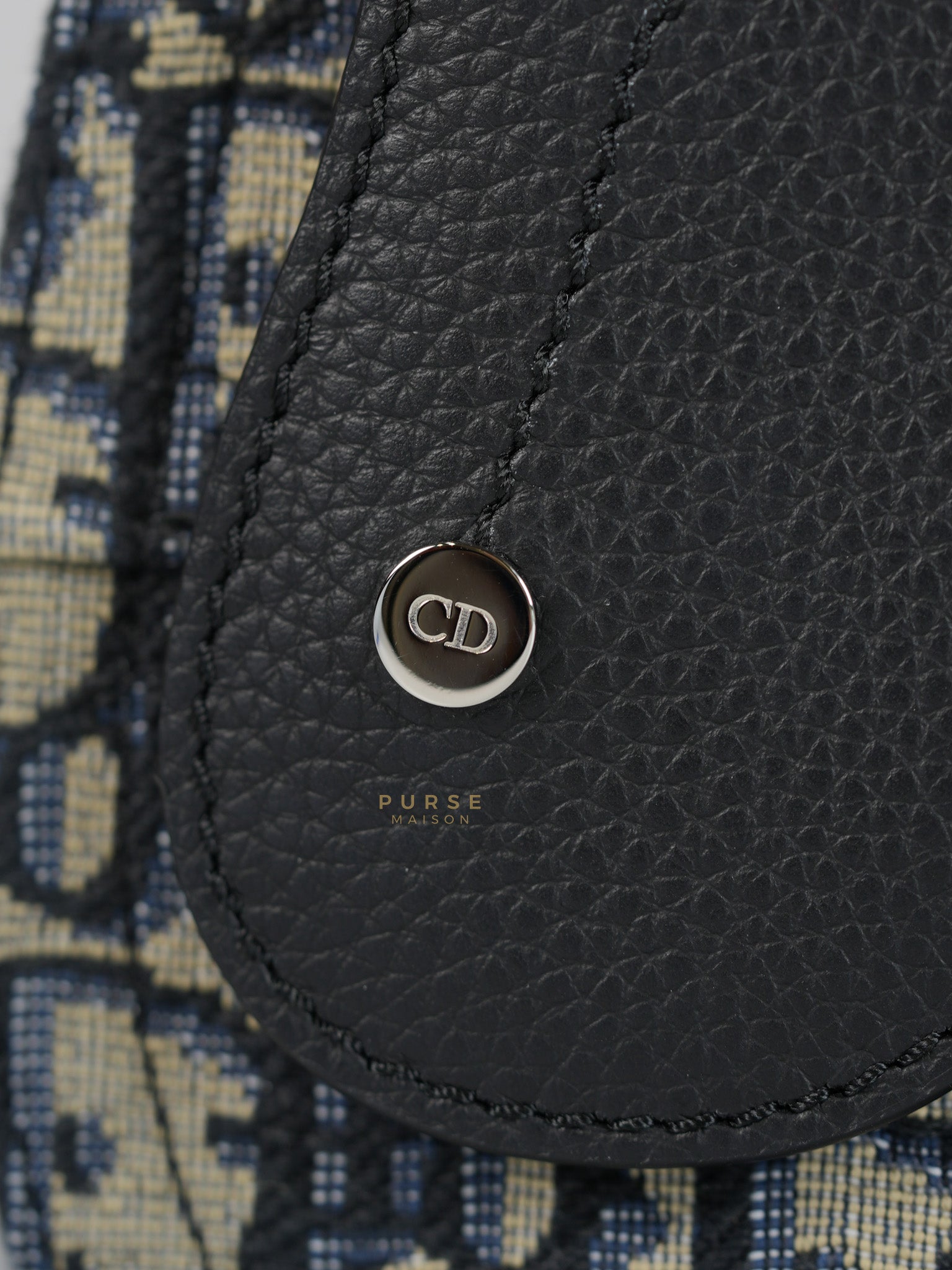 Saddle Messenger Bag Oblique Jacquard Canvas | Purse Maison Luxury Bags Shop