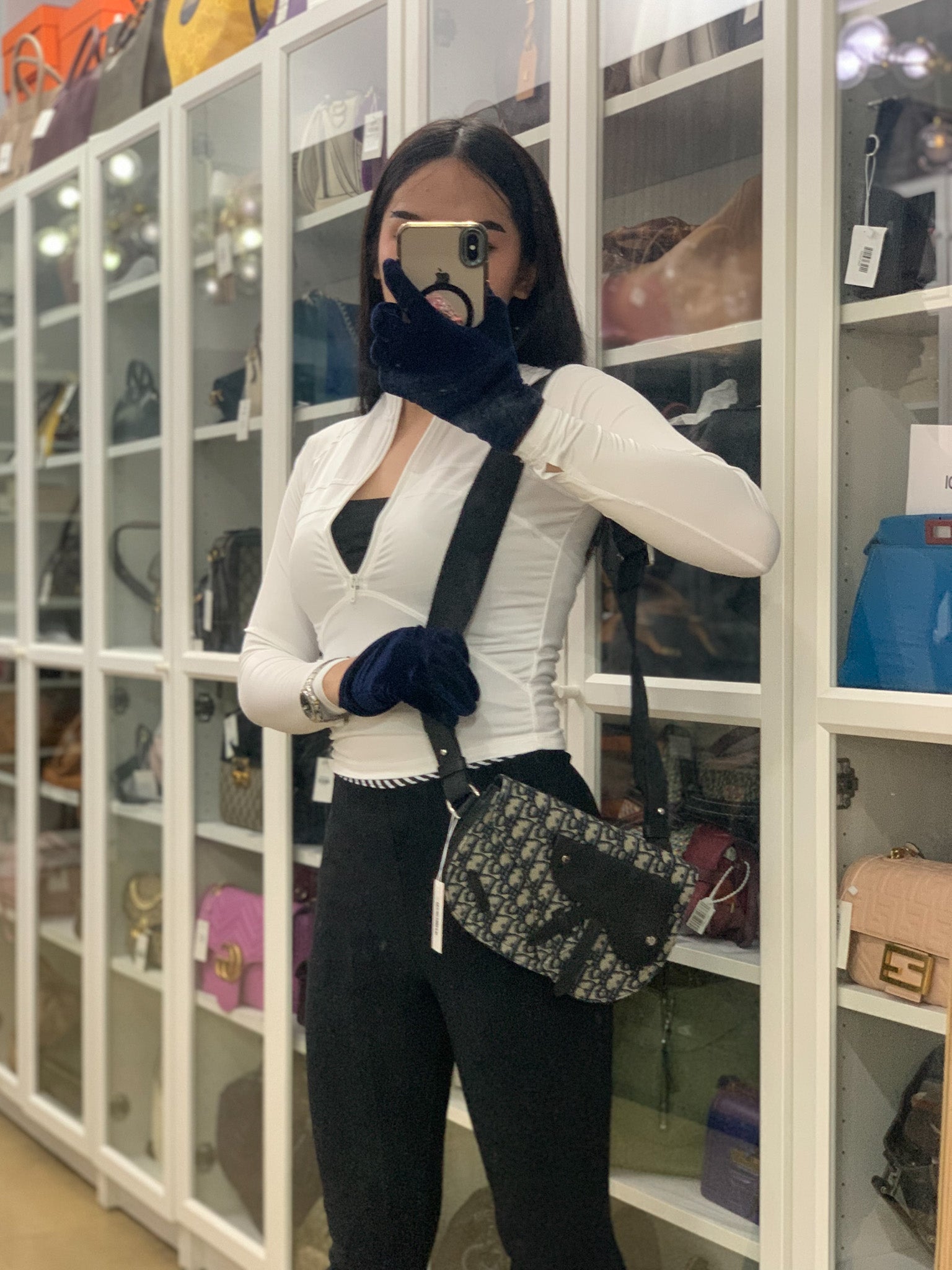 Saddle Messenger Bag Oblique Jacquard Canvas | Purse Maison Luxury Bags Shop