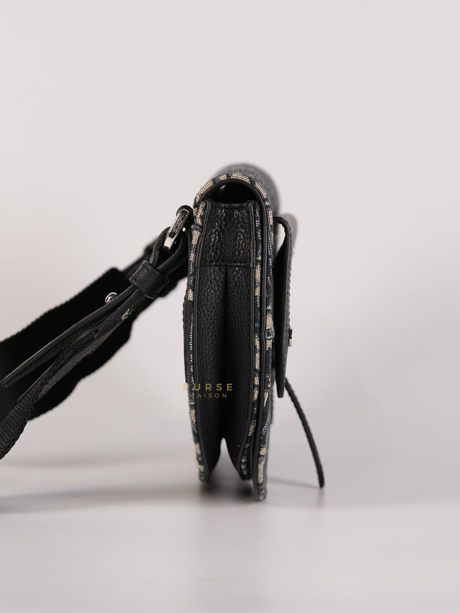 Saddle Messenger Bag Oblique Jacquard Canvas | Purse Maison Luxury Bags Shop