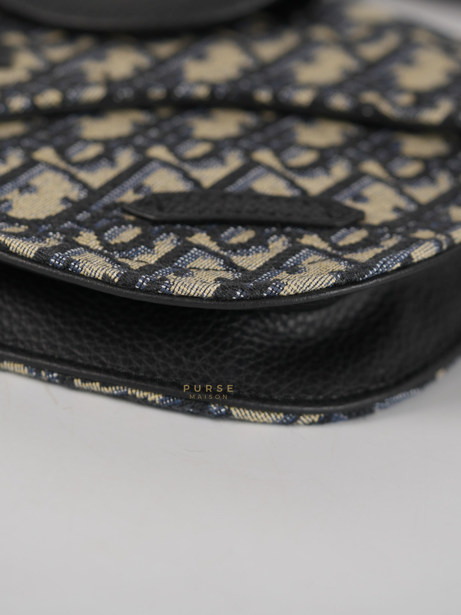 Saddle Messenger Bag Oblique Jacquard Canvas | Purse Maison Luxury Bags Shop