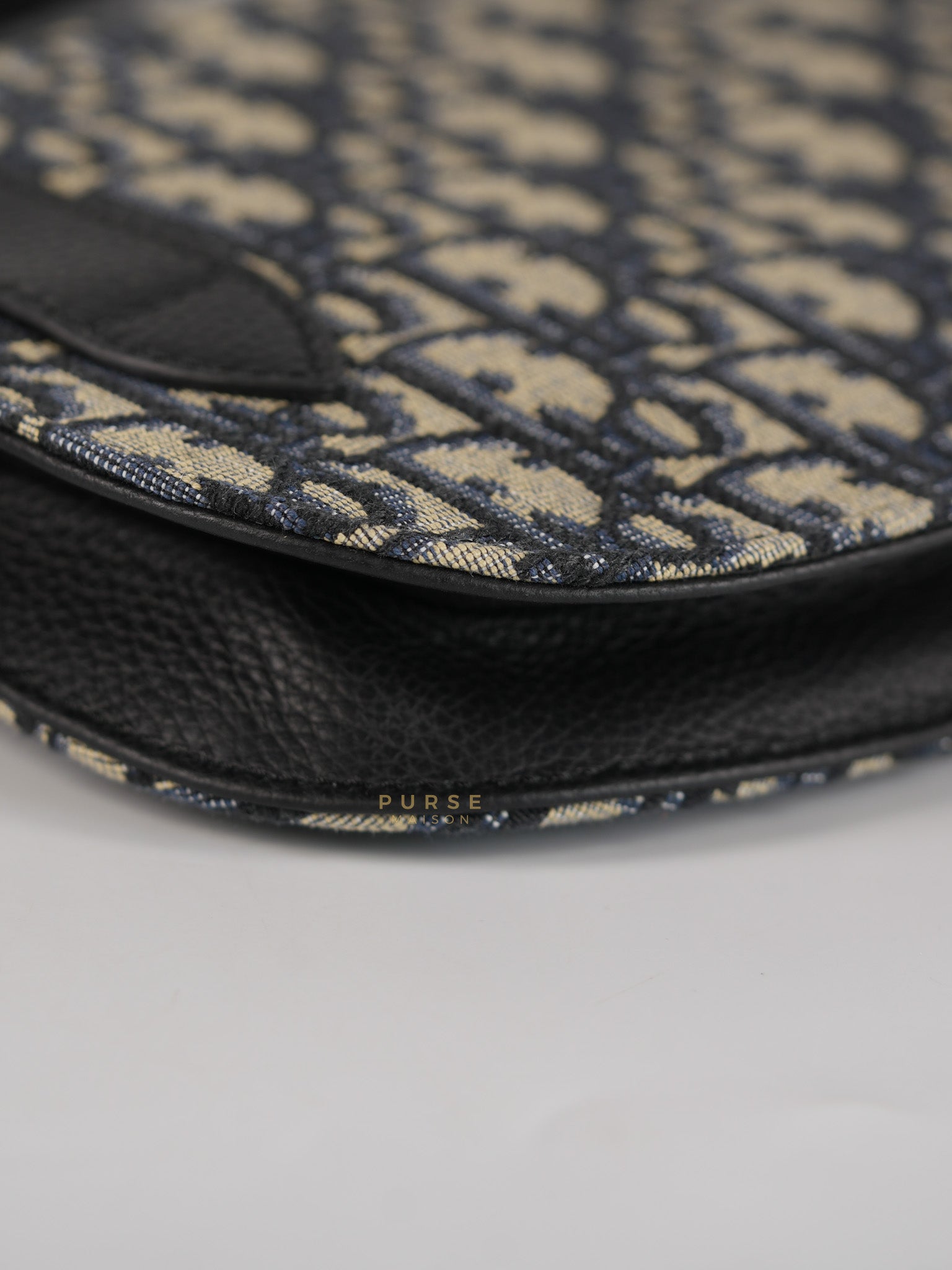 Saddle Messenger Bag Oblique Jacquard Canvas | Purse Maison Luxury Bags Shop