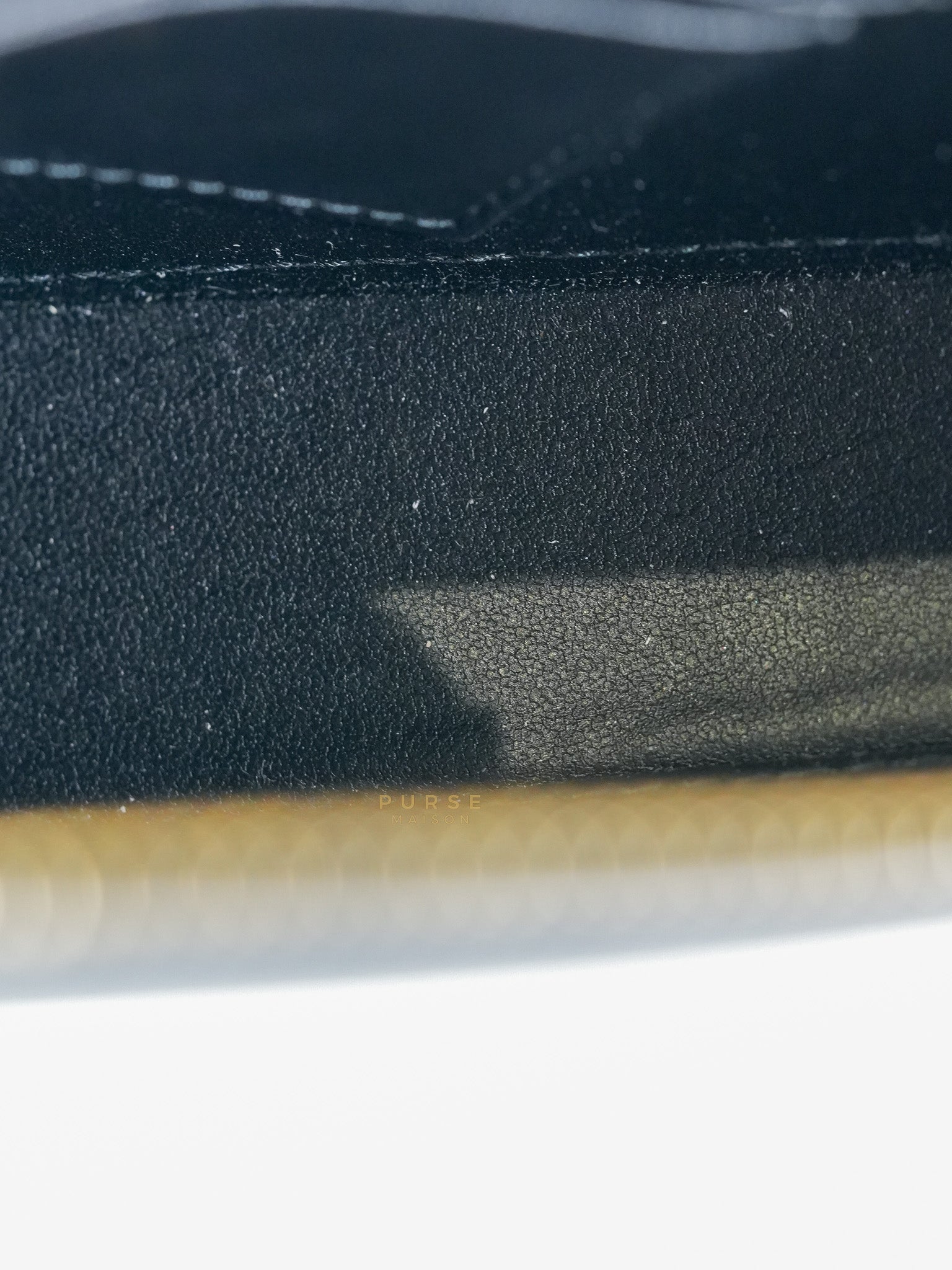 Saddle Rodeo Pouch in Black Goatskin Leathers | Purse Maison Luxury Bags Shop