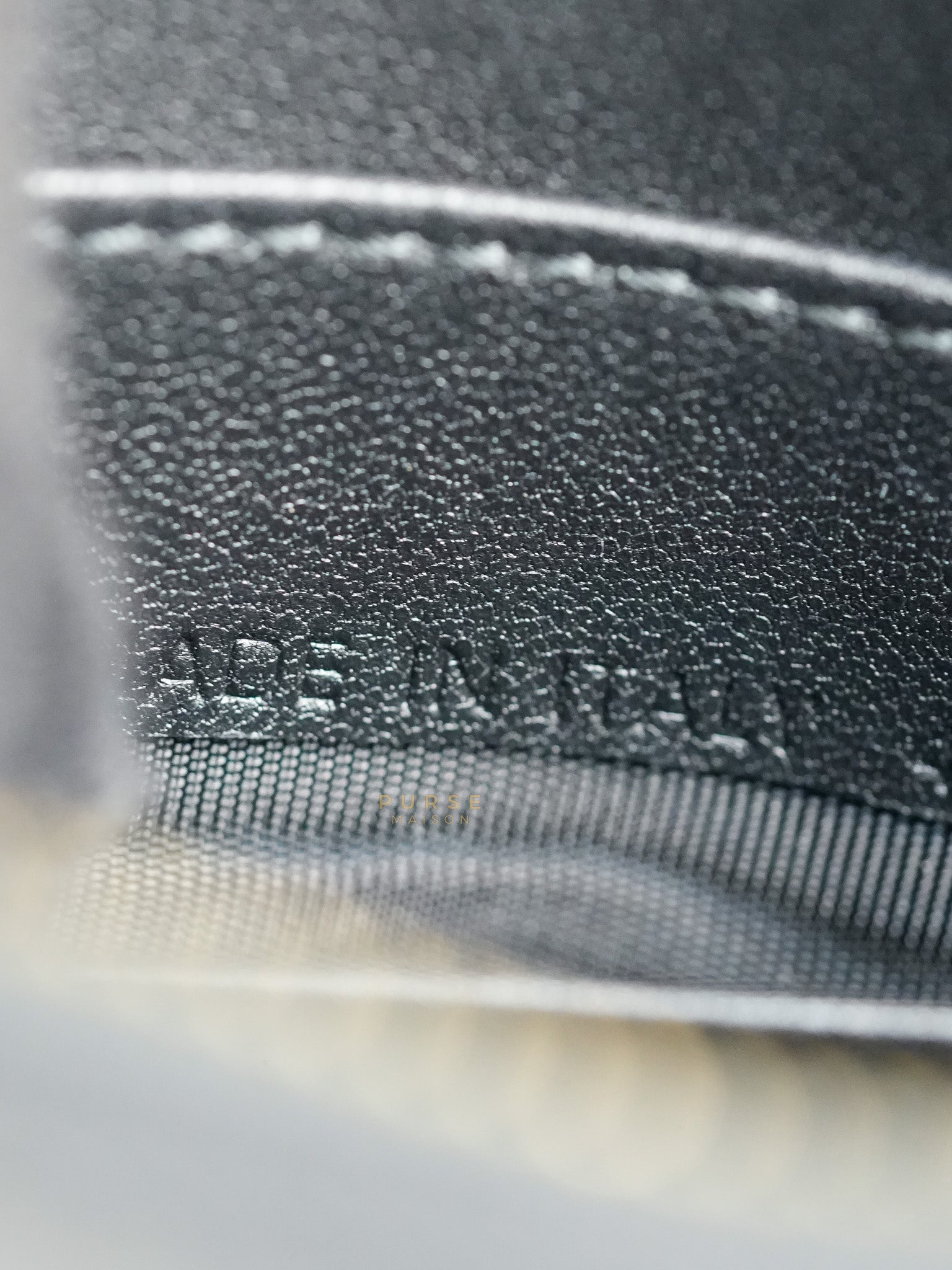 Saddle Rodeo Pouch in Black Goatskin Leathers | Purse Maison Luxury Bags Shop