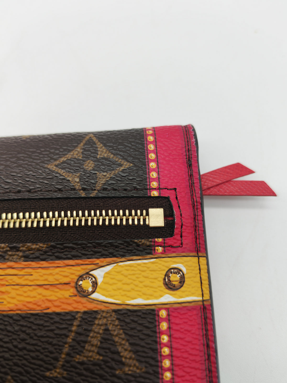 Louis Vuitton Summer Trunks Pochette Weekend Bag in Monogram Canvas and Gold Hardware (Datecode: UB1178)
