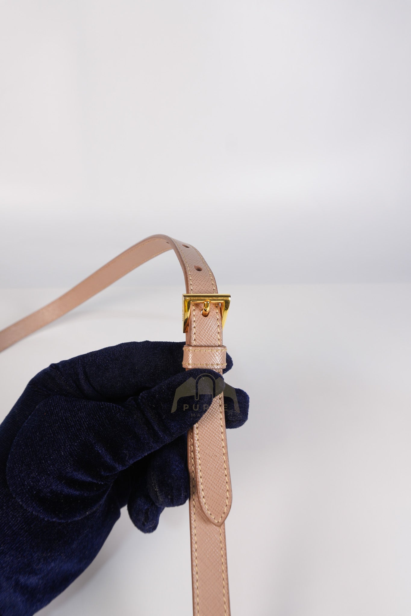 Saffiano Galleria Small Double Zip Satchel in Dusty Rose | Purse Maison Luxury Bags Shop