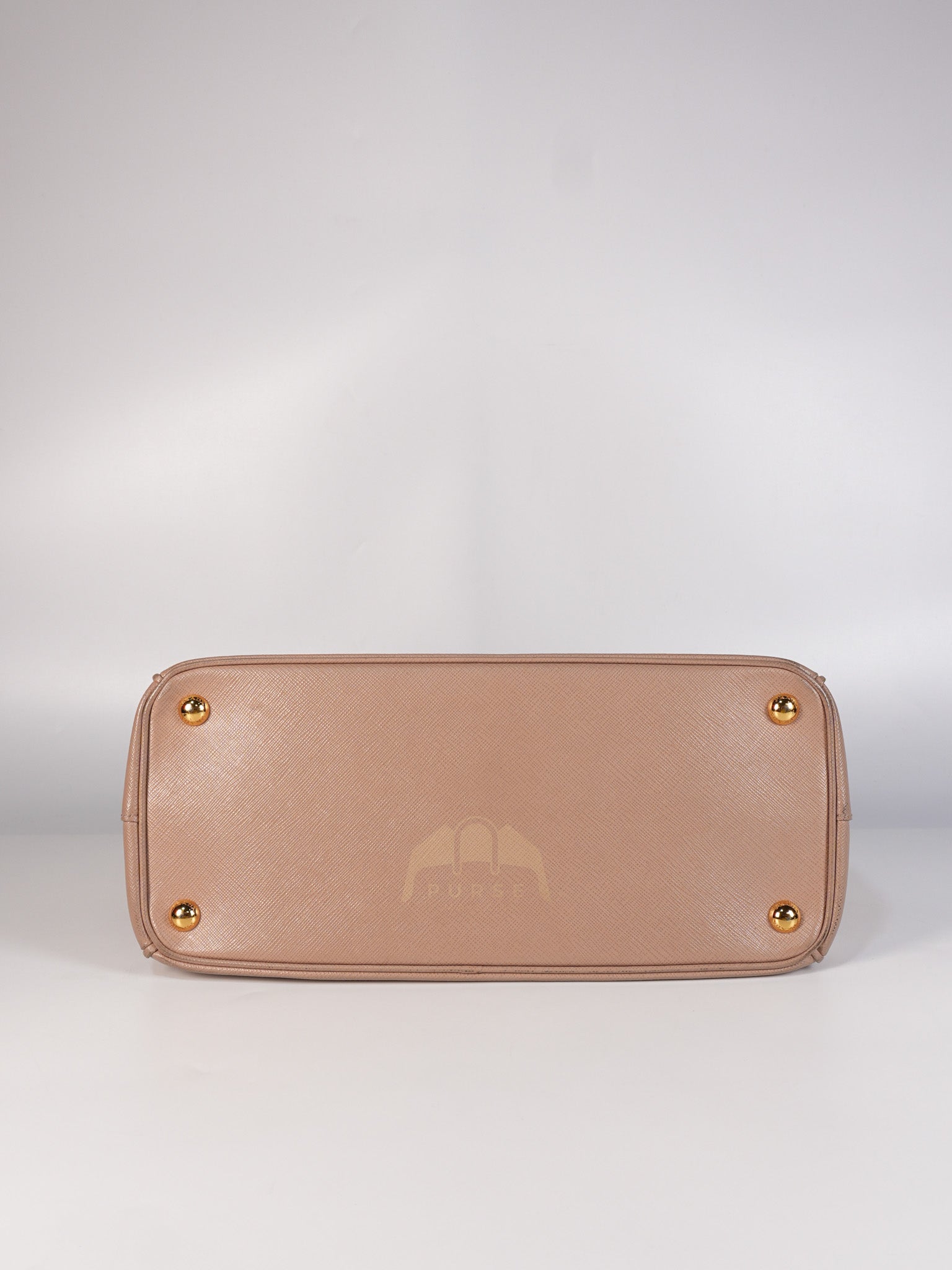 Saffiano Galleria Small Double Zip Satchel in Dusty Rose | Purse Maison Luxury Bags Shop