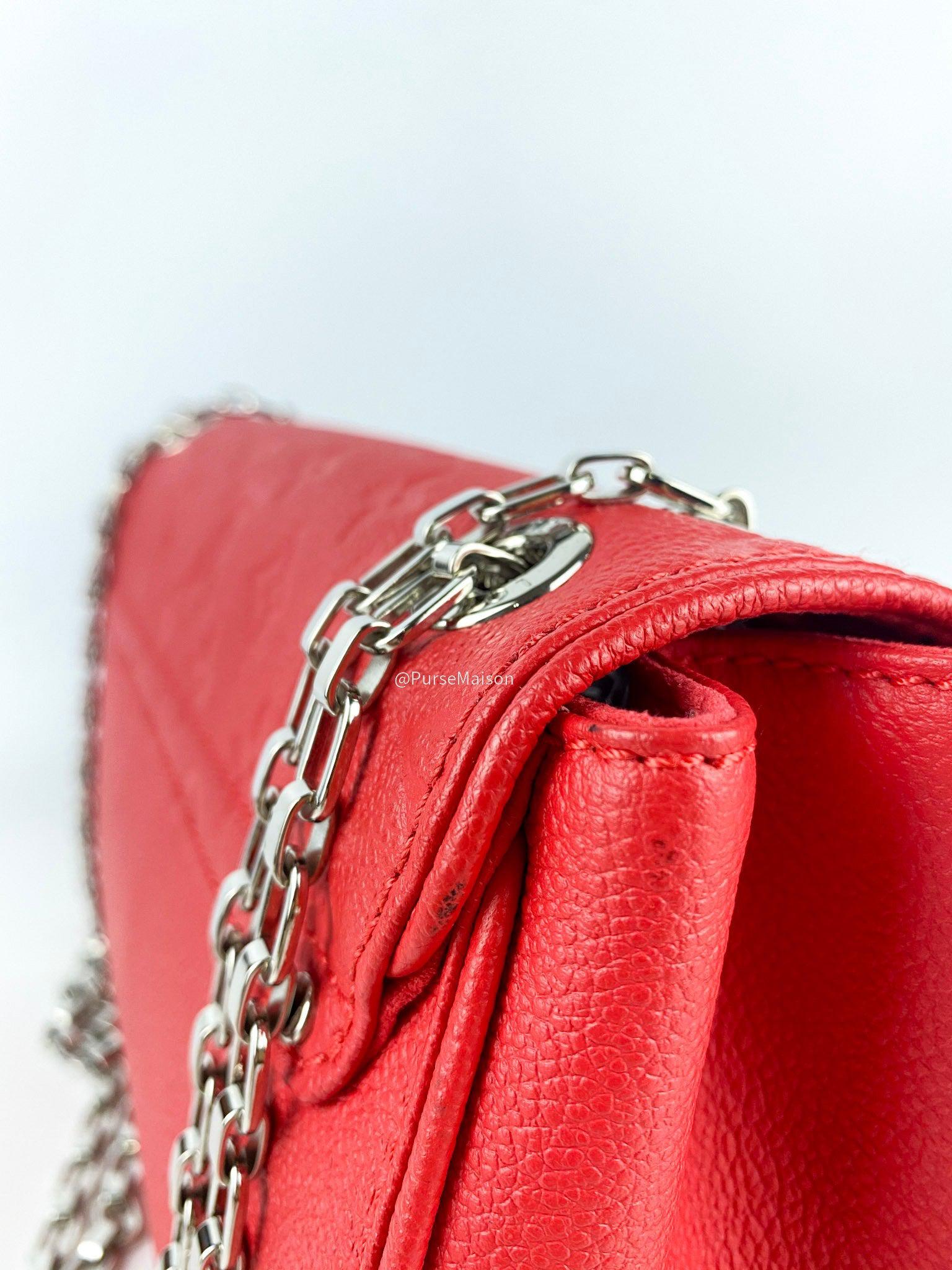 Louis Vuitton Saint Germain PM in Red Monogram Empreinte Leather (Date Code: TR0156)