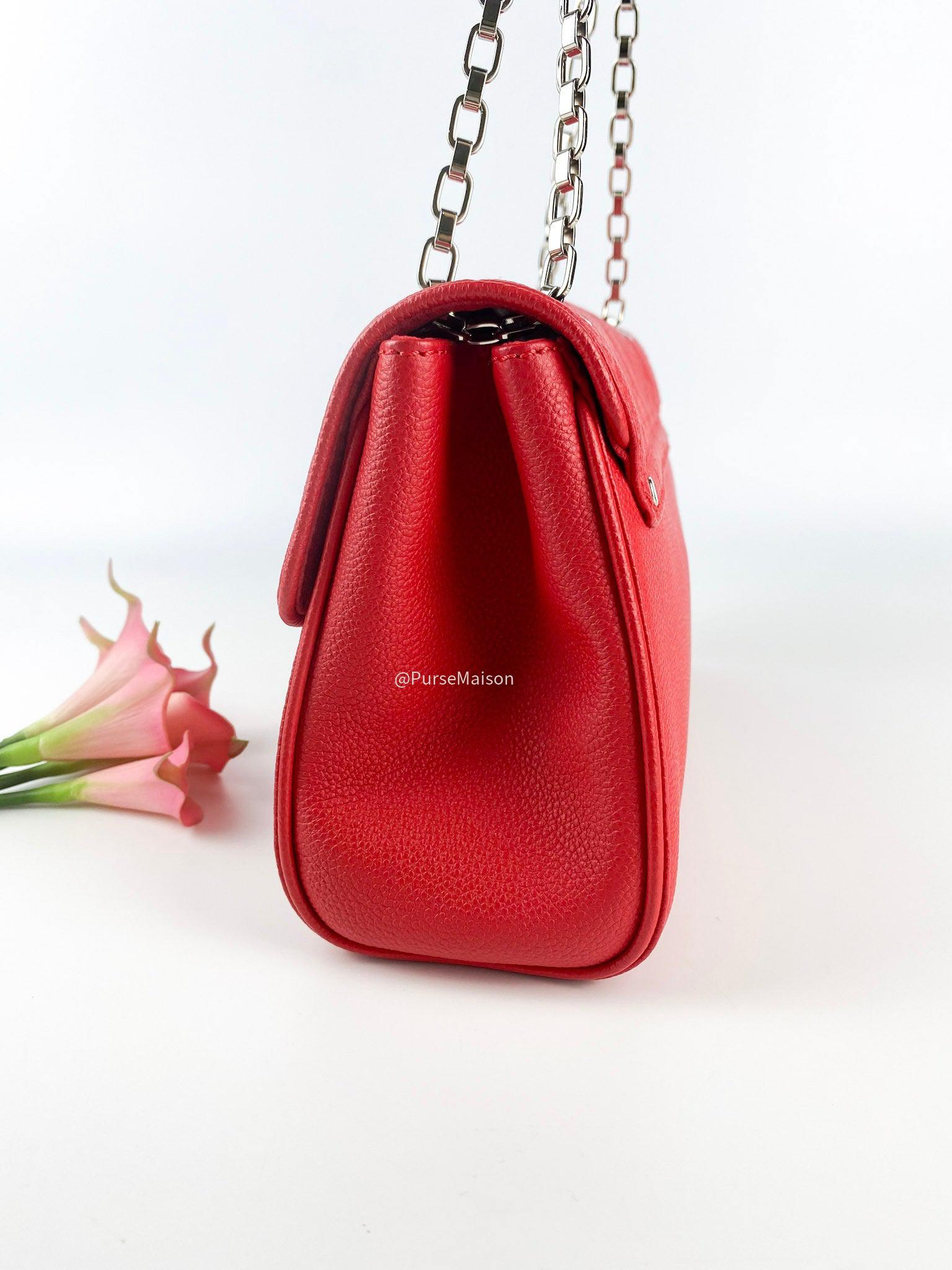 Louis Vuitton Saint Germain PM in Red Monogram Empreinte Leather (Date Code: TR0156)