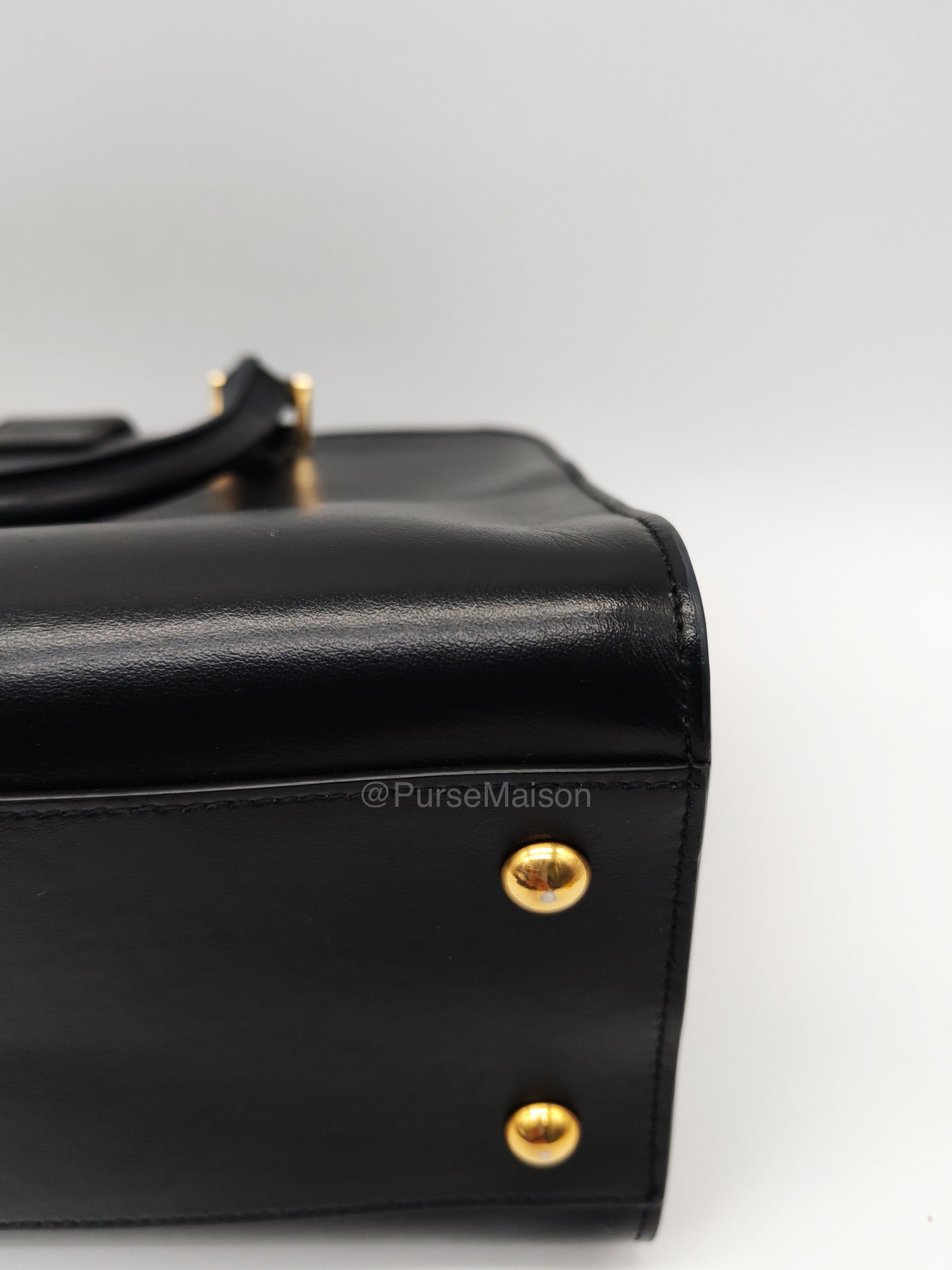Saint Laurent Cabas Small Monogram in Black Smooth Calfskin Leather | Purse Maison Luxury Bags Shop